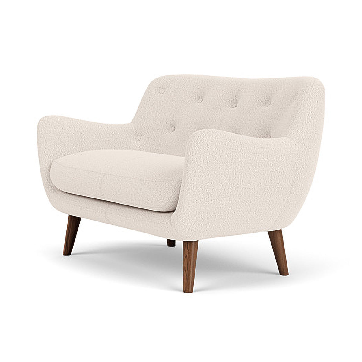 Herman Boucle 2 Seater Sofa - Modern Upholstered Loveseat for Living Room, Lounge & Small Spaces | Soft Fabric Couch with Sturdy Frame | Perfect for Apartments, Dorms & Cozy Home Decor