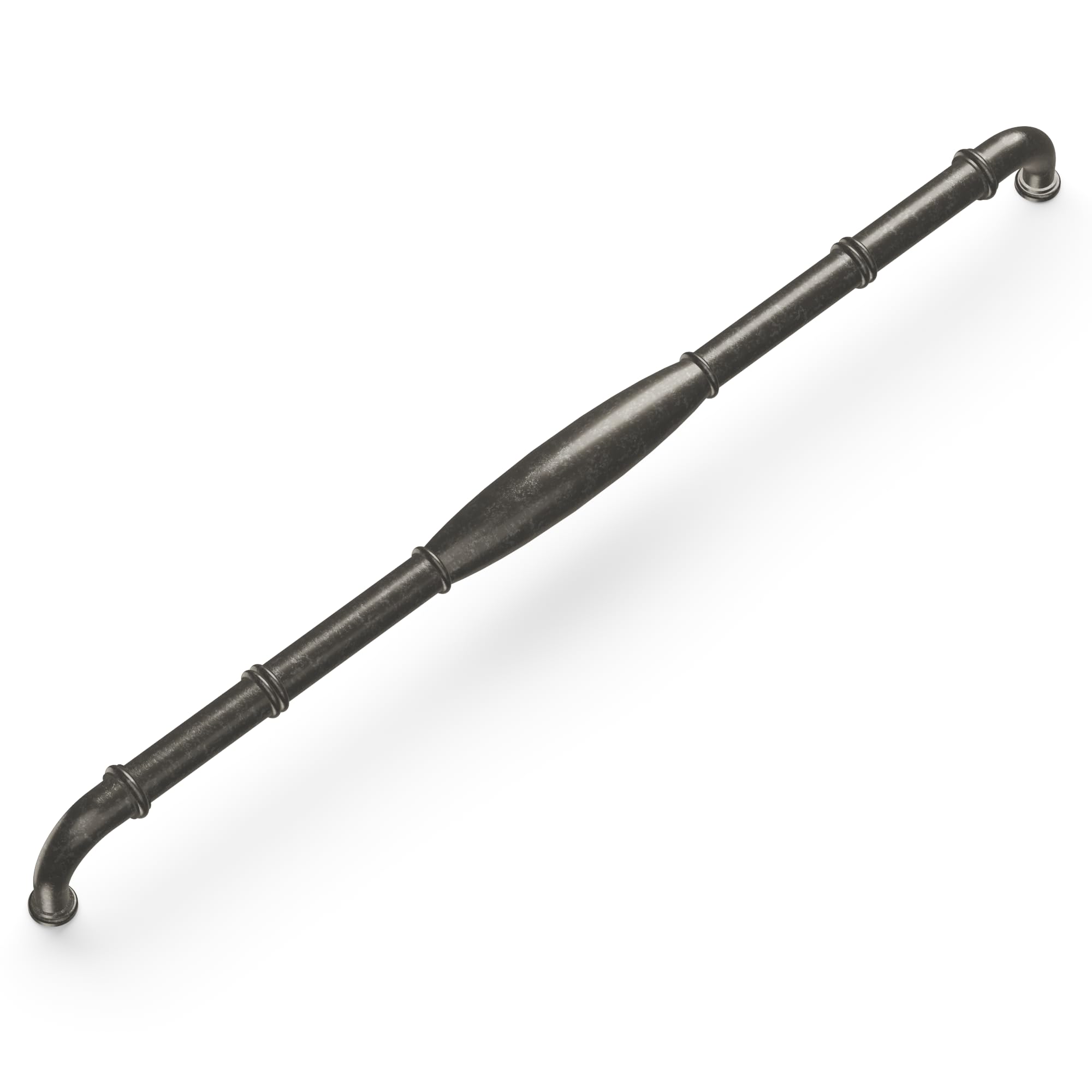 Luxury Black Nickel Cabinet Handles - 24 Inch Hole Center for Kitchen & Dresser Drawers