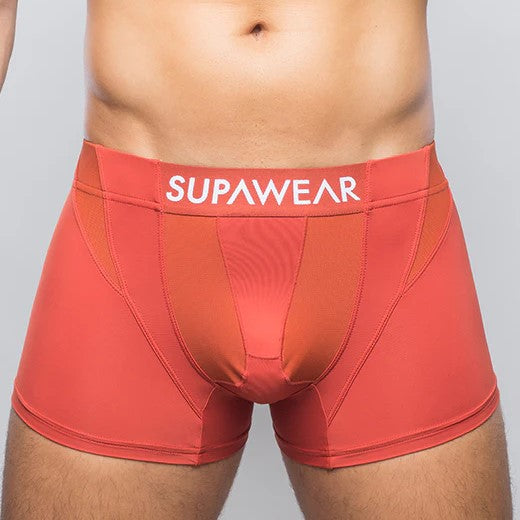 Supawear Vortex Boxer Briefs for Men - Soft & Breathable Cranberry Red Underwear - Perfect for Gym, Running & Everyday Comfort