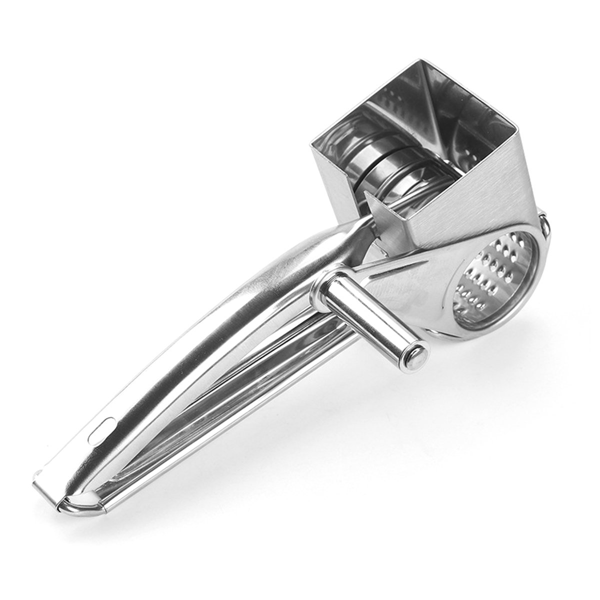 Premium Stainless Steel Rotary Cheese Grater - BestonZON Heavy Duty Cheese Shredder & Slicer for Parmesan, Mozzarella, Cheddar - Perfect for Pizza, Pasta, Salads & Home Cooking
