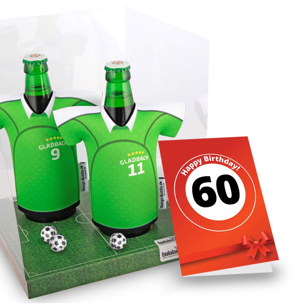 60th Birthday Gift for Men - The Jersey Cooler | Durable Bottle Cooler for Gladbach Fans | Perfect for Husband, Boyfriend, Father | Ideal for Tailgating, Sports Events & Outdoor Adventures by Ligakakao