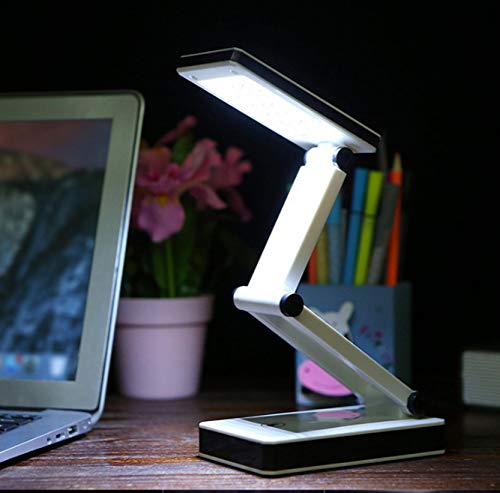 Super Bright COB LED Portable Desk Lamp - Foldable Travel Lamp with Touch Control, 3 Adjustable Brightness Levels, USB/Battery Powered - Perfect for Home Office, Reading, Camping & Travel