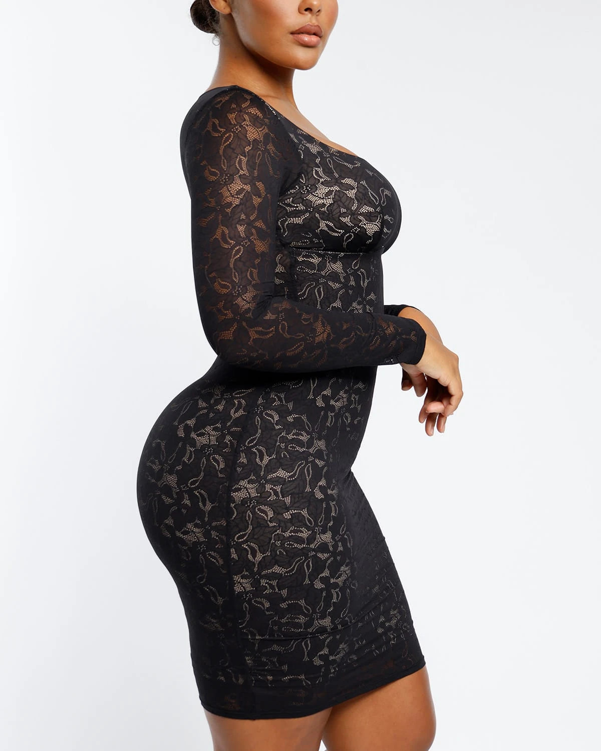 Elegant Lace Floral Midi Dress for Women - Perfect for Weddings, Parties & Special Occasions
