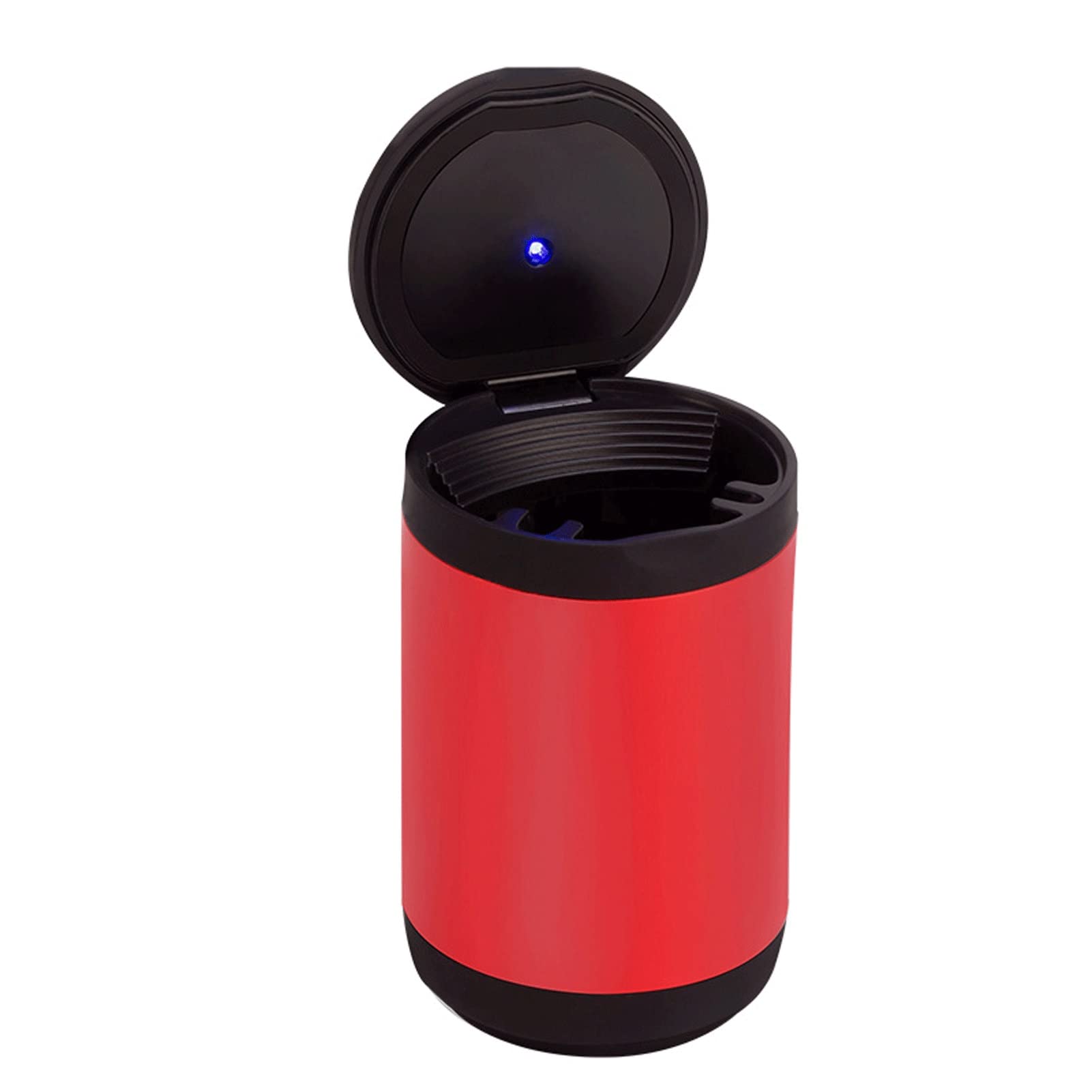 Premium Car Ashtray with Detachable Lighter Set - Blue LED Light Indicator & Lid for Smoke-Free Vehicles | Ideal for Car, Home, Office & Travel Use (Color: Blue)