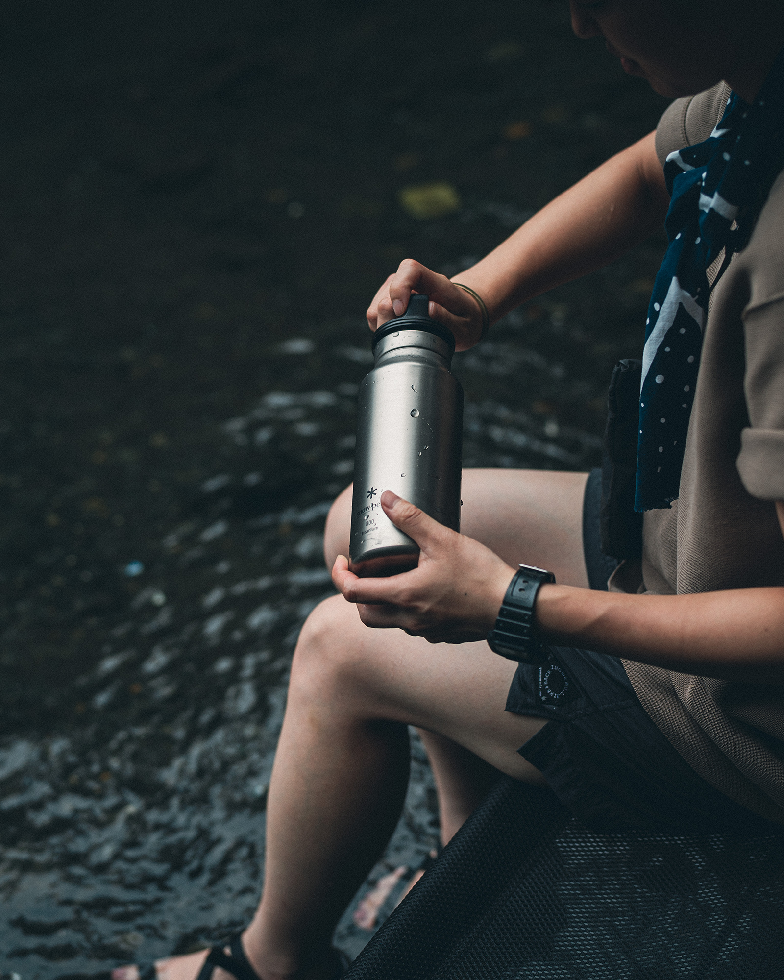 Premium Titanium Aurora Water Bottle - Insulated, Leak-Proof & BPA-Free - Perfect for Hiking, Gym & Outdoor Adventures
