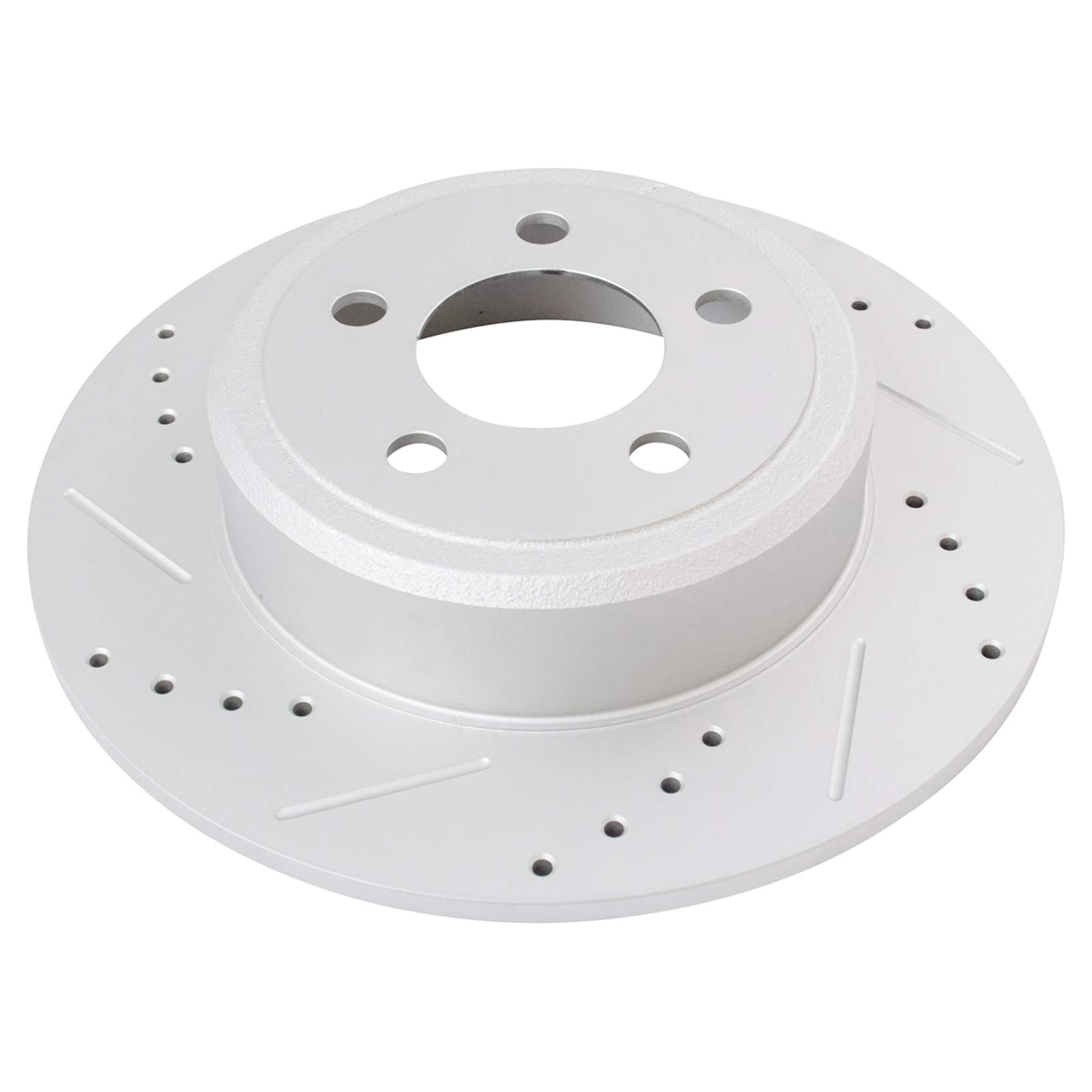 TRQ Rear Brake Calipers with Ceramic Pads & Drilled Rotors - Compatible with Dodge Challenger & Charger - Perfect for Performance Upgrades & Street Racing