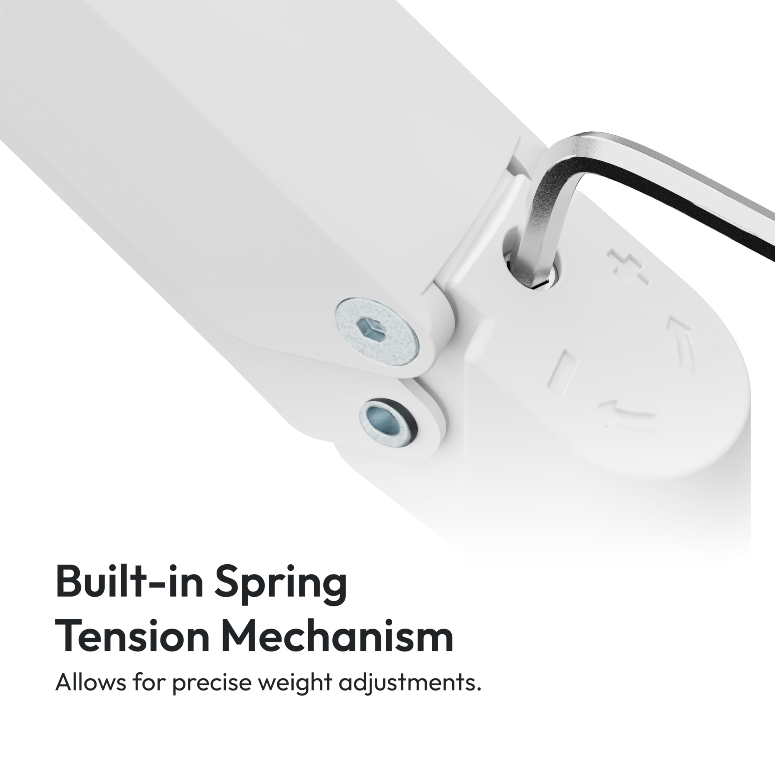 Pixio PS1D Wave White Dual Monitor Arm Stand - Adjustable Desk Mount for 13-32 inch Screens (19.8lbs Capacity), VESA 75x75/100x100 Compatible with Cable Management - Perfect for Home Office, Gaming & Workspace Setup