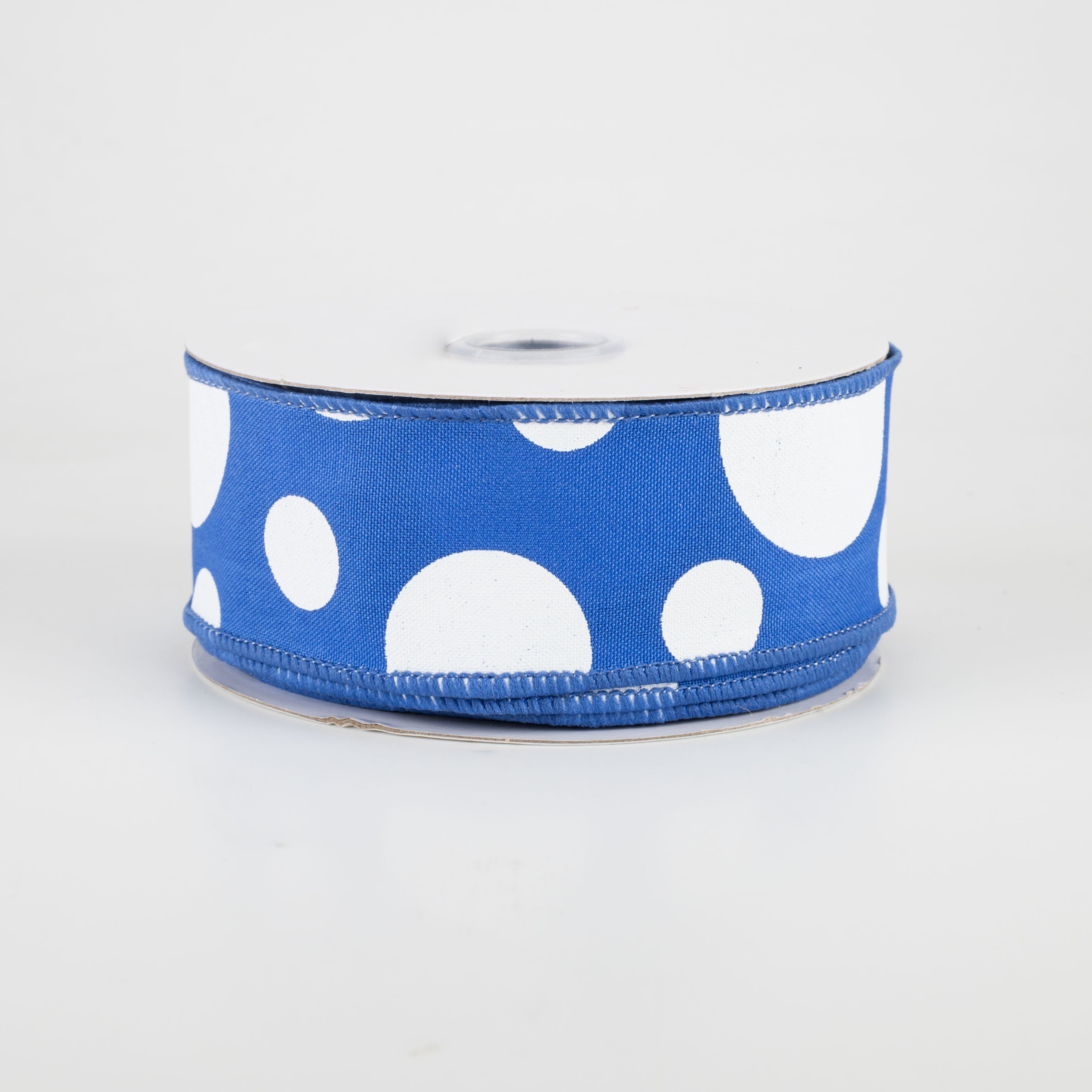 1.5 Inch Giant Three Size Polka Dot Ribbon - Royal Blue & White (10 Yards) - Perfect for Gift Wrapping, DIY Crafts, Party Decorations and Hair Bows