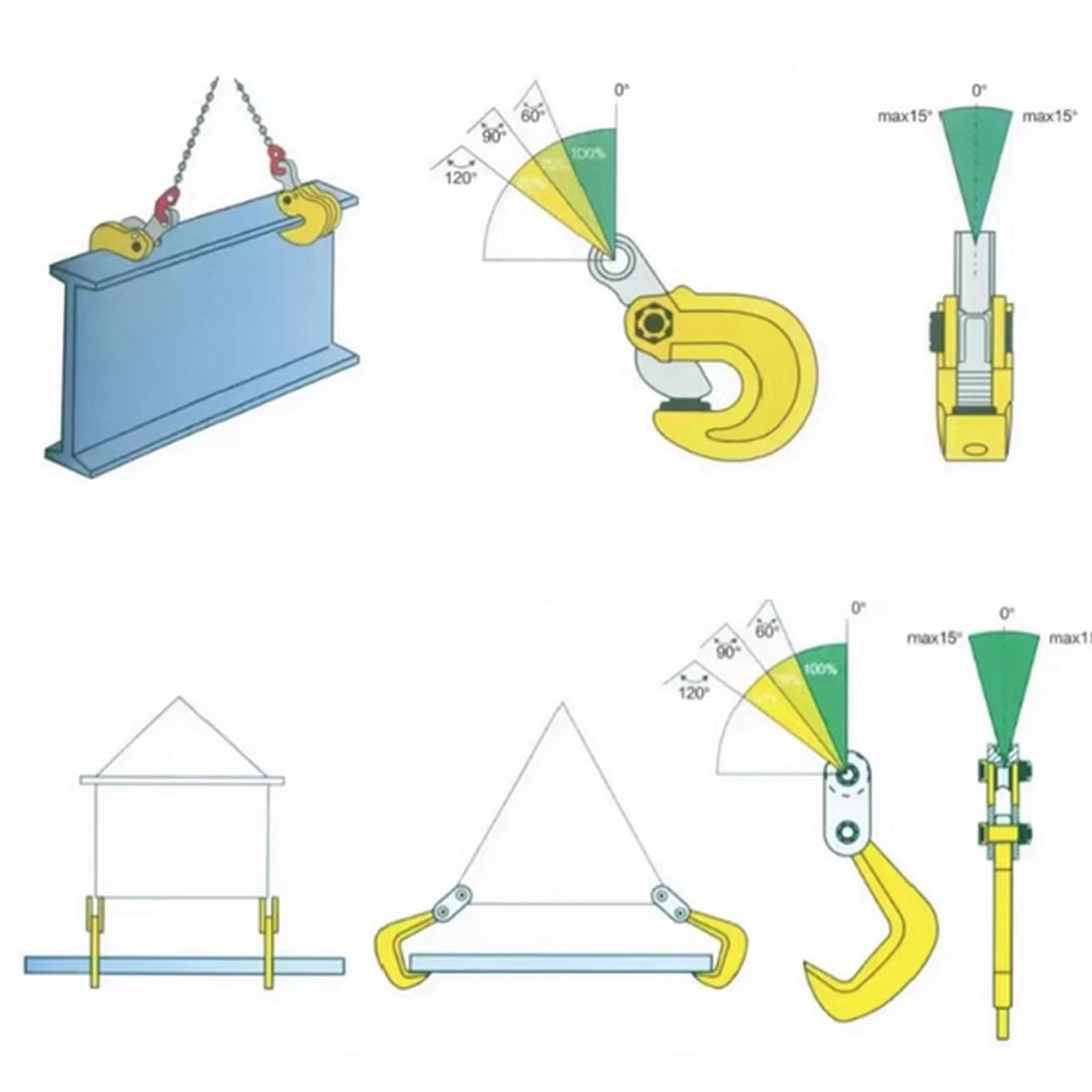 INTBUYING Vertical Plate Lifting Clamp with Lock - 6614lbs Capacity Heavy Duty Steel Plate Clamp for Sheet Metal, Industrial Hoist Hook & Chain Applications - Perfect for Construction, Manufacturing and Warehouse Material Handling