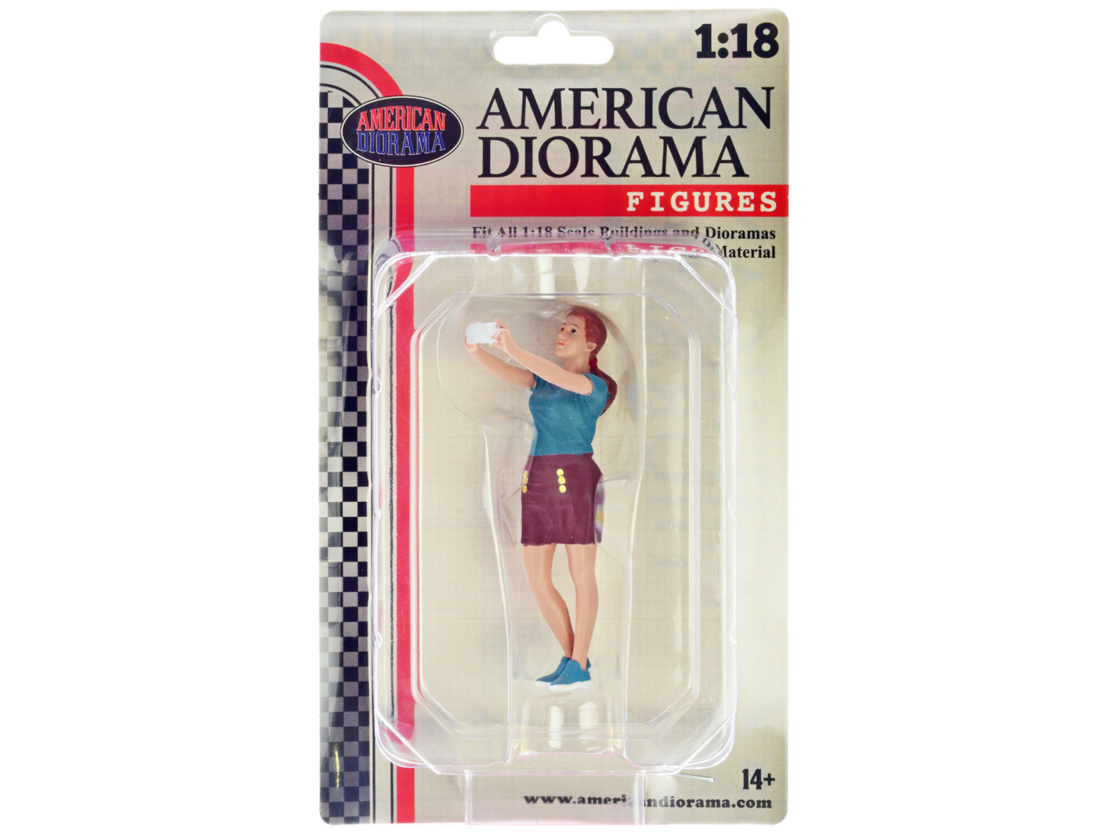 1/18 Scale Model Figure 702 - American Diorama Figure18 Series 1 Collectible for Car Displays, Dioramas & Model Scenes