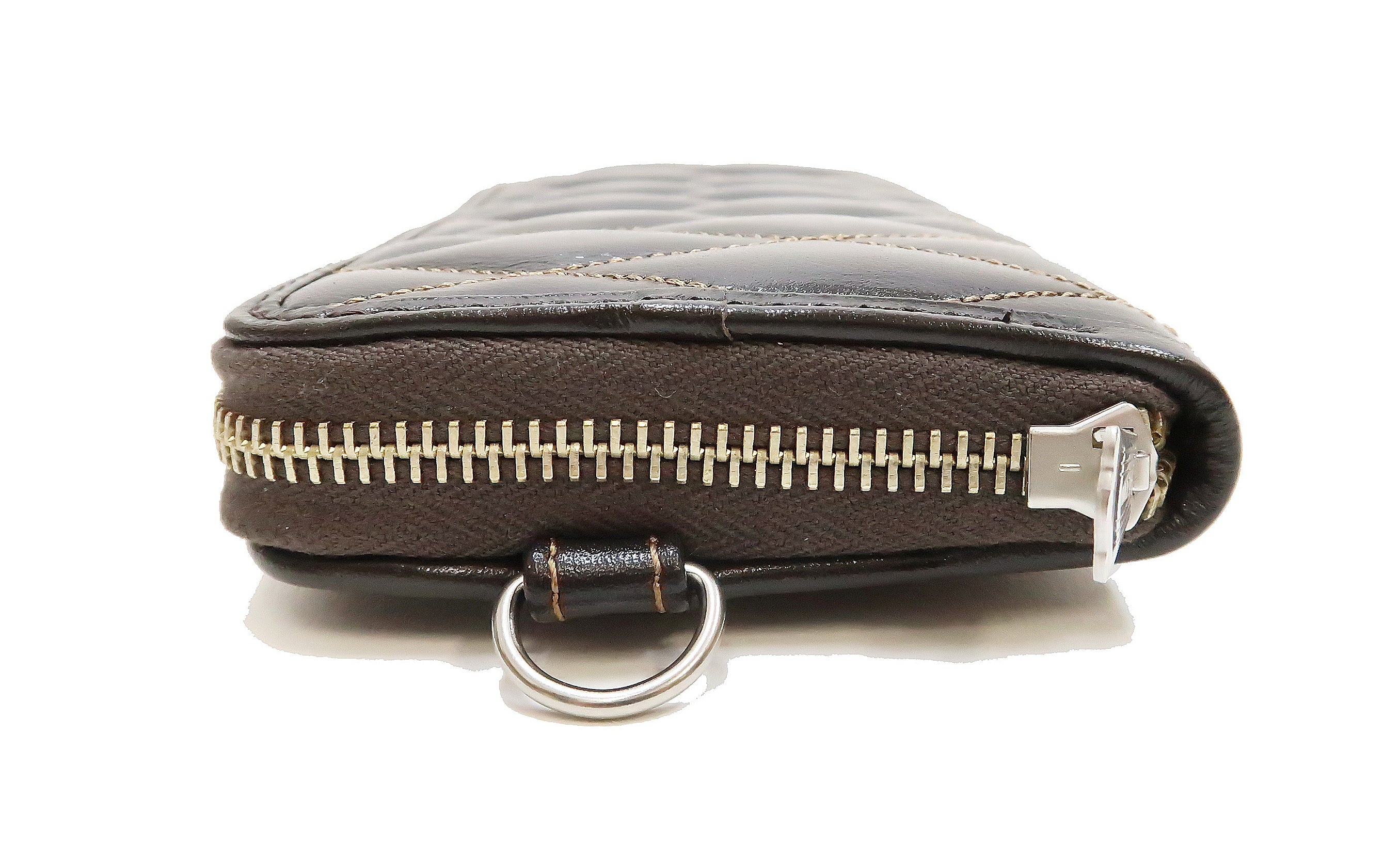 TOYS McCOY Men's Genuine Horsehide Leather Wallet - Triple Zip Around Design, Quilted Brown Casual Wallet for Men (TMA2506 050) | Perfect for Everyday Use, Travel & Business