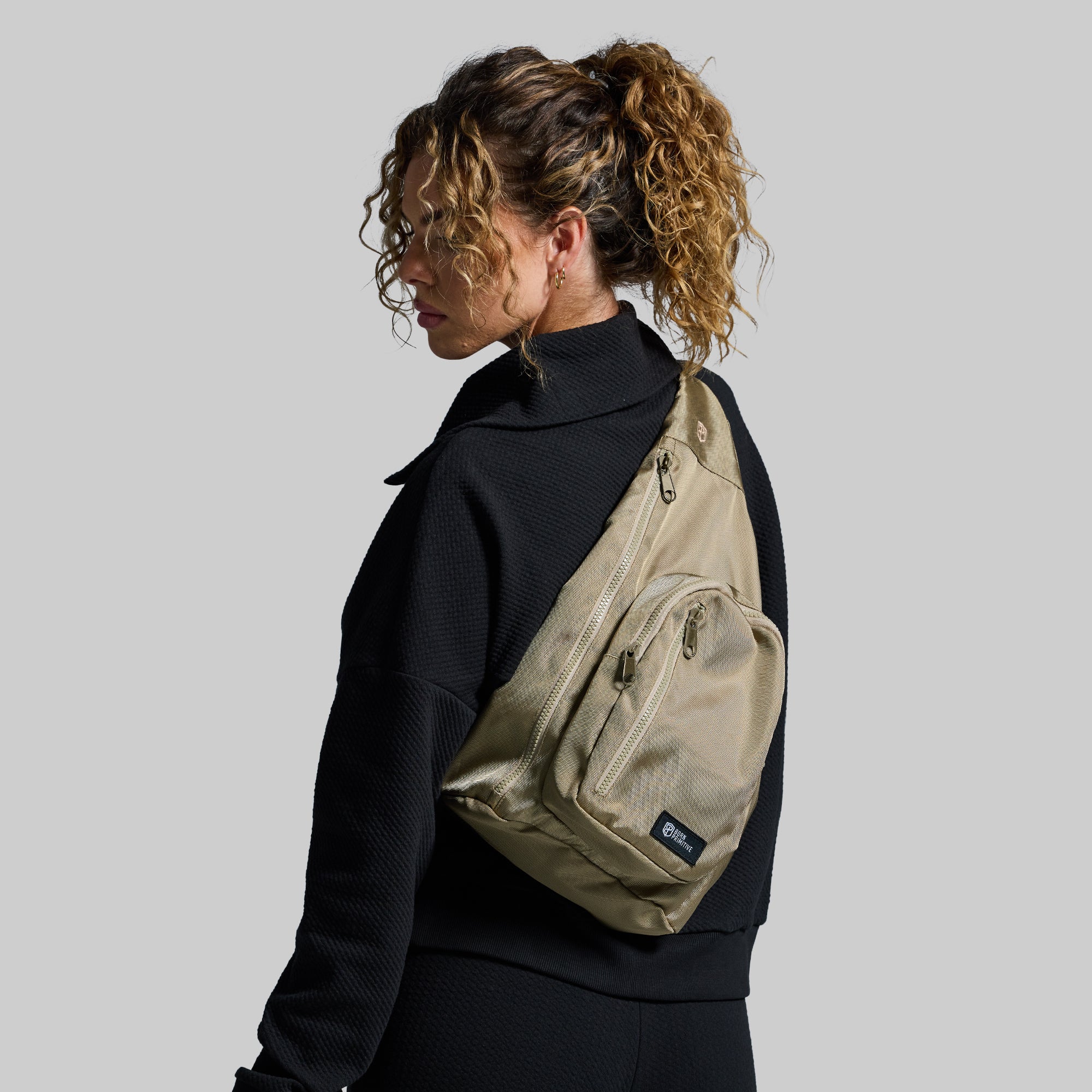 Stylish Tan Sling Bag for Men & Women - Lightweight Crossbody Shoulder Bag with Adjustable Strap - Perfect for Travel, Hiking, Gym & Everyday Use