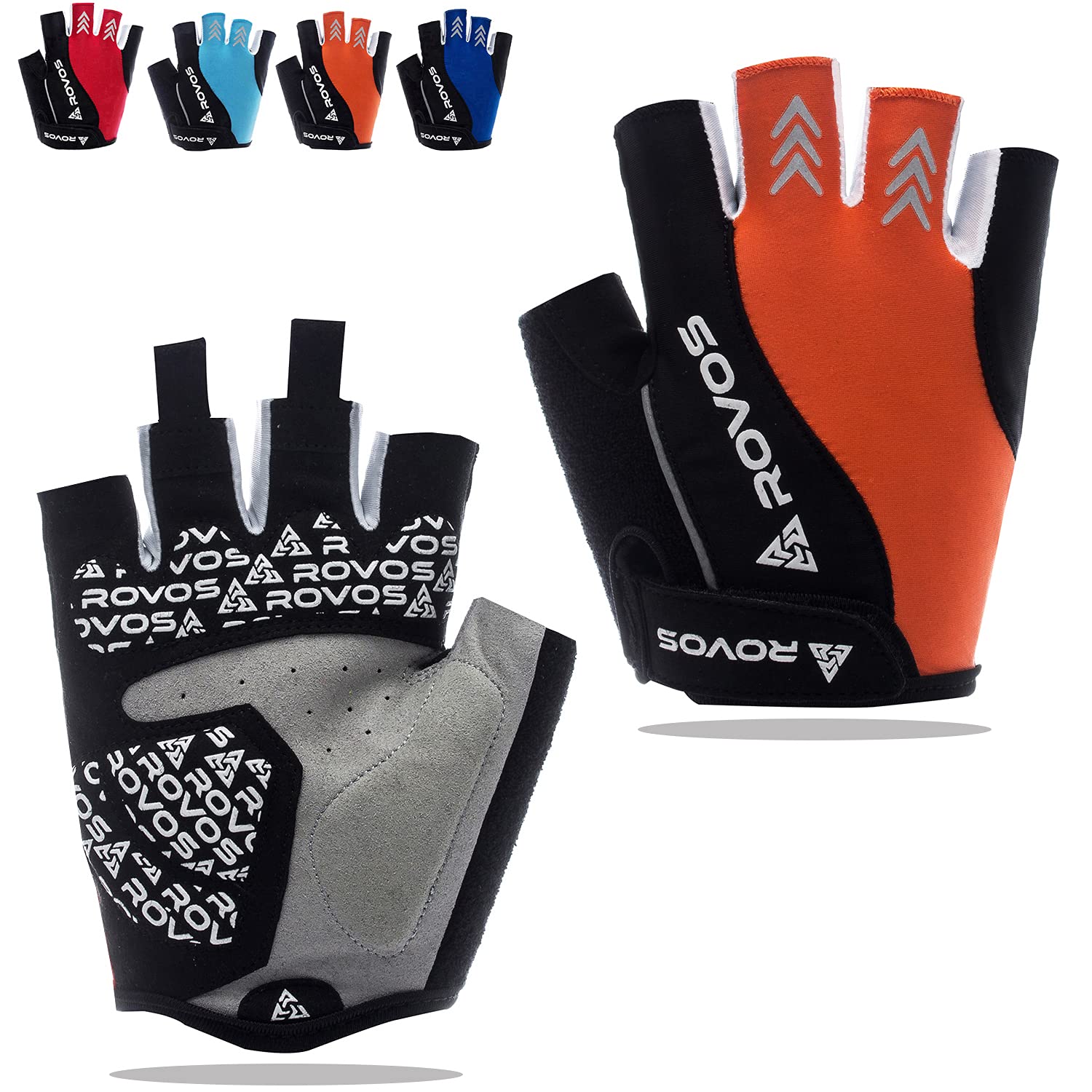 Women's Breathable Anti-Slip Cycling Gloves - Padded Half Finger Mountain Bike Gloves for Road & Trail Riding | Perfect for Commuting, Fitness & Outdoor Sports