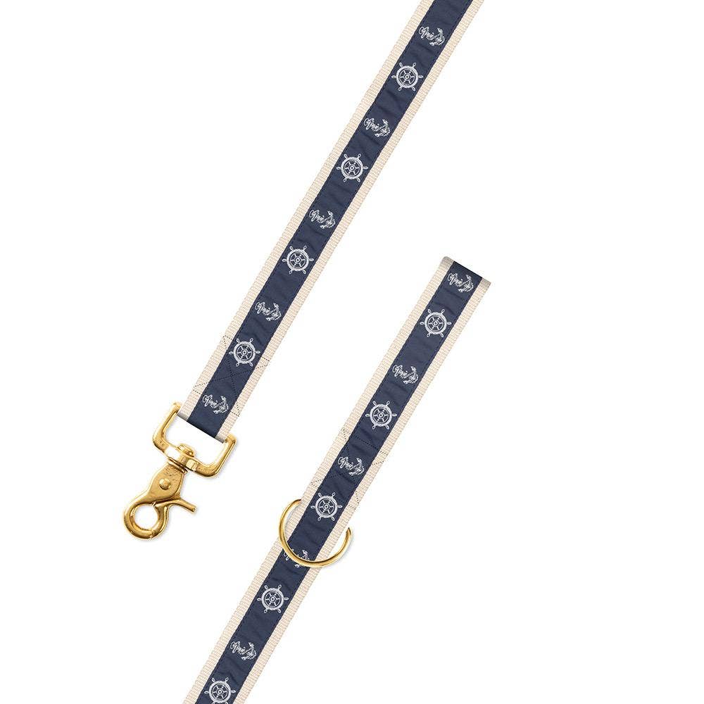 Barron's Hunter Anchor Motif Dog Leash - Durable Nylon Pet Leash for Medium & Large Dogs - Perfect for Walking, Training & Outdoor Adventures