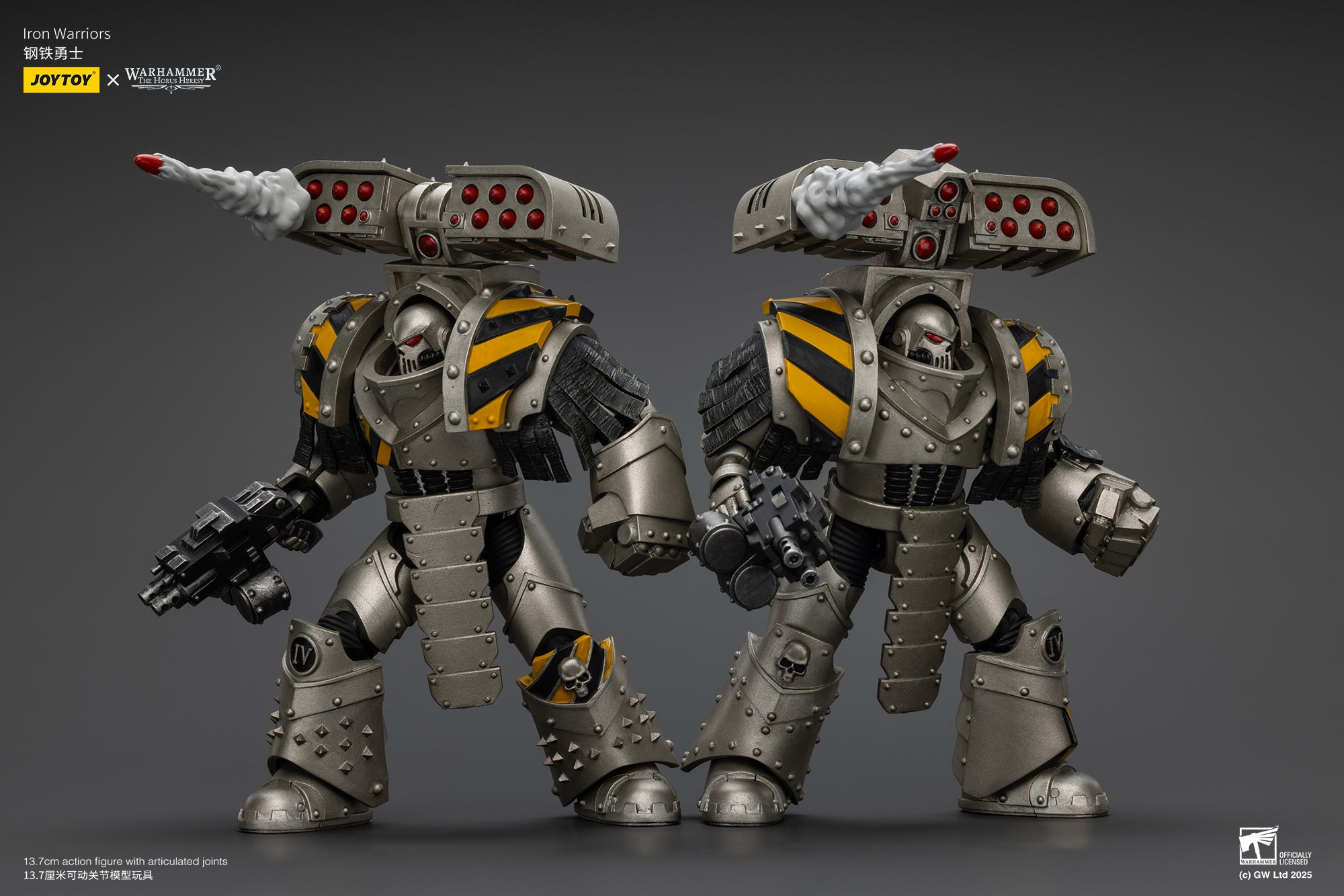 Pre Order 1/18 JOYTOY Warhammer The Horus Heresy Iron Warriors Tyrant Siege Terminator Action Figure Set - Perfect for Collectors, Warhammer 40K Fans & Tabletop Gaming Enthusiasts