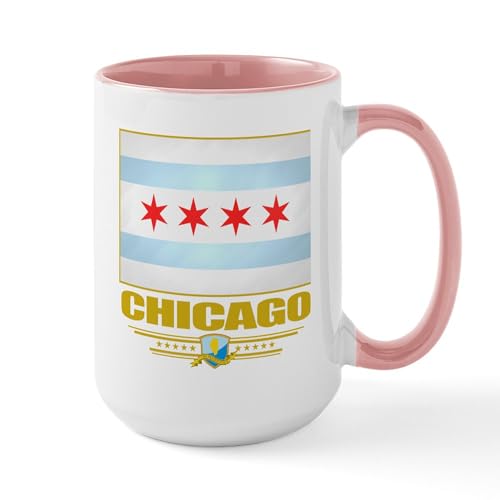 White/Pink Inside - Chicago Pride Large Mug