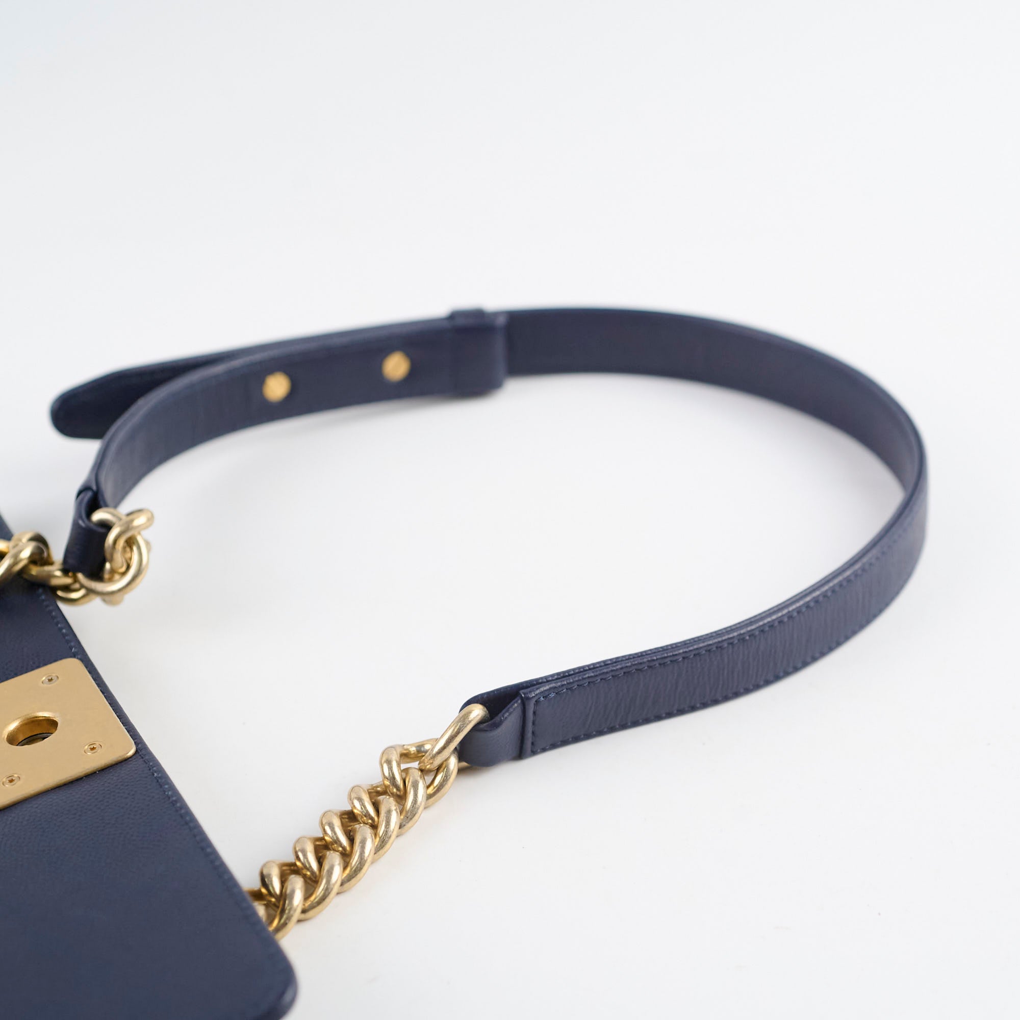 Chanel Boy Old Medium Flap Bag in Navy Caviar Leather - Perfect for Evening Events & Luxury Fashion Accessories