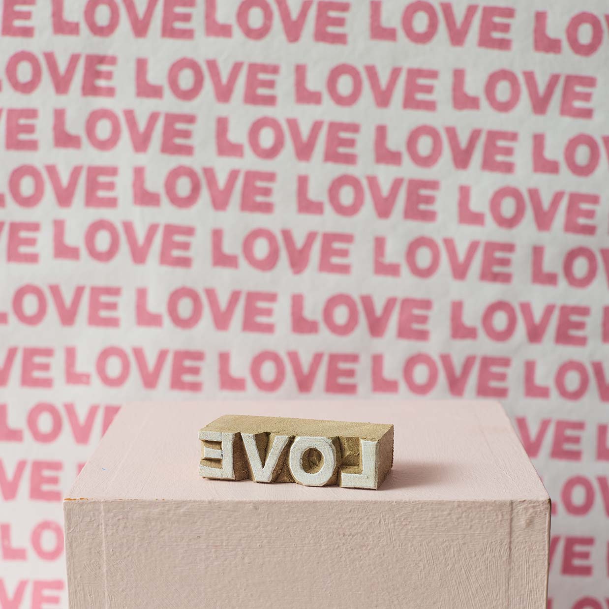 Wooden Block Love - Handcrafted Wooden Heart Blocks for Home Decor, Wedding, Anniversary & Valentine's Day Gifts - Perfect for Romantic Decorations and Special Occasions