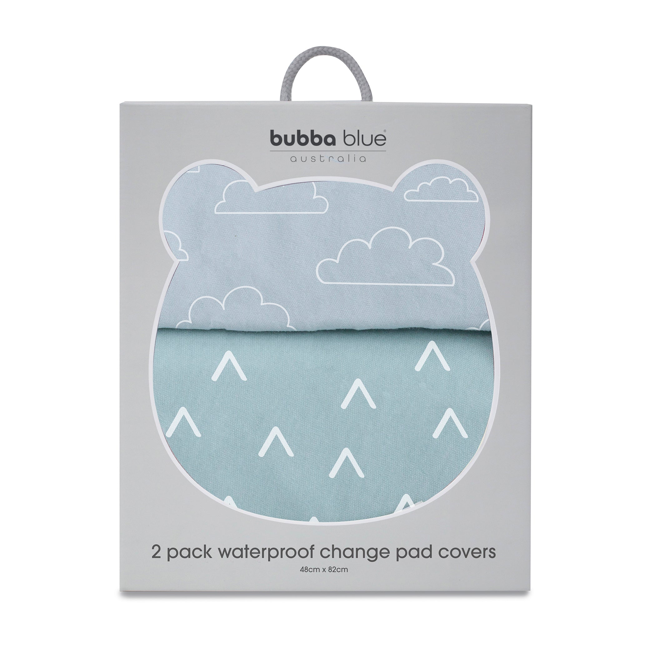 Nordic 2-Pack Waterproof Changing Pad Covers - Dusty Sky & Mint Colors | Soft Baby Changing Table Protector for Nursery, Diaper Station & Travel Use