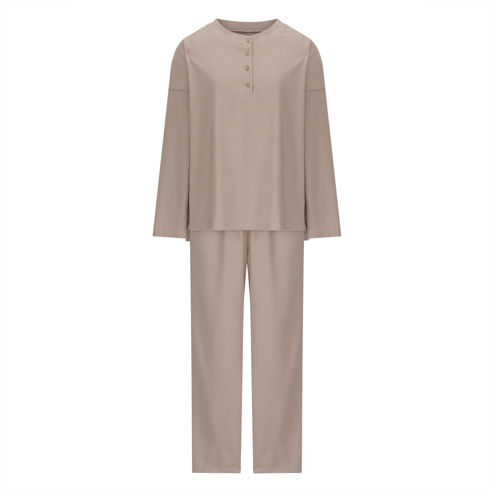 lcepcy Women's 2-Piece Trendy Outfit Set - Oversized Slouchy Matching Lounge Wear, Cozy Knit Sweater & Pants Set for Home, Travel & Casual Wear