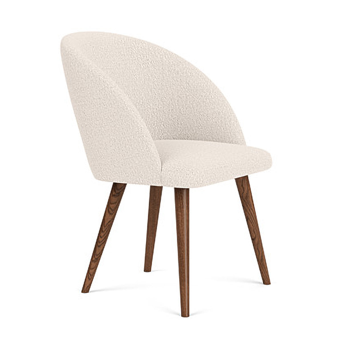 Holly Boucle Dining Chair - Modern Upholstered Accent Chair for Kitchen, Dining Room & Office - Comfortable & Stylish Home Decor