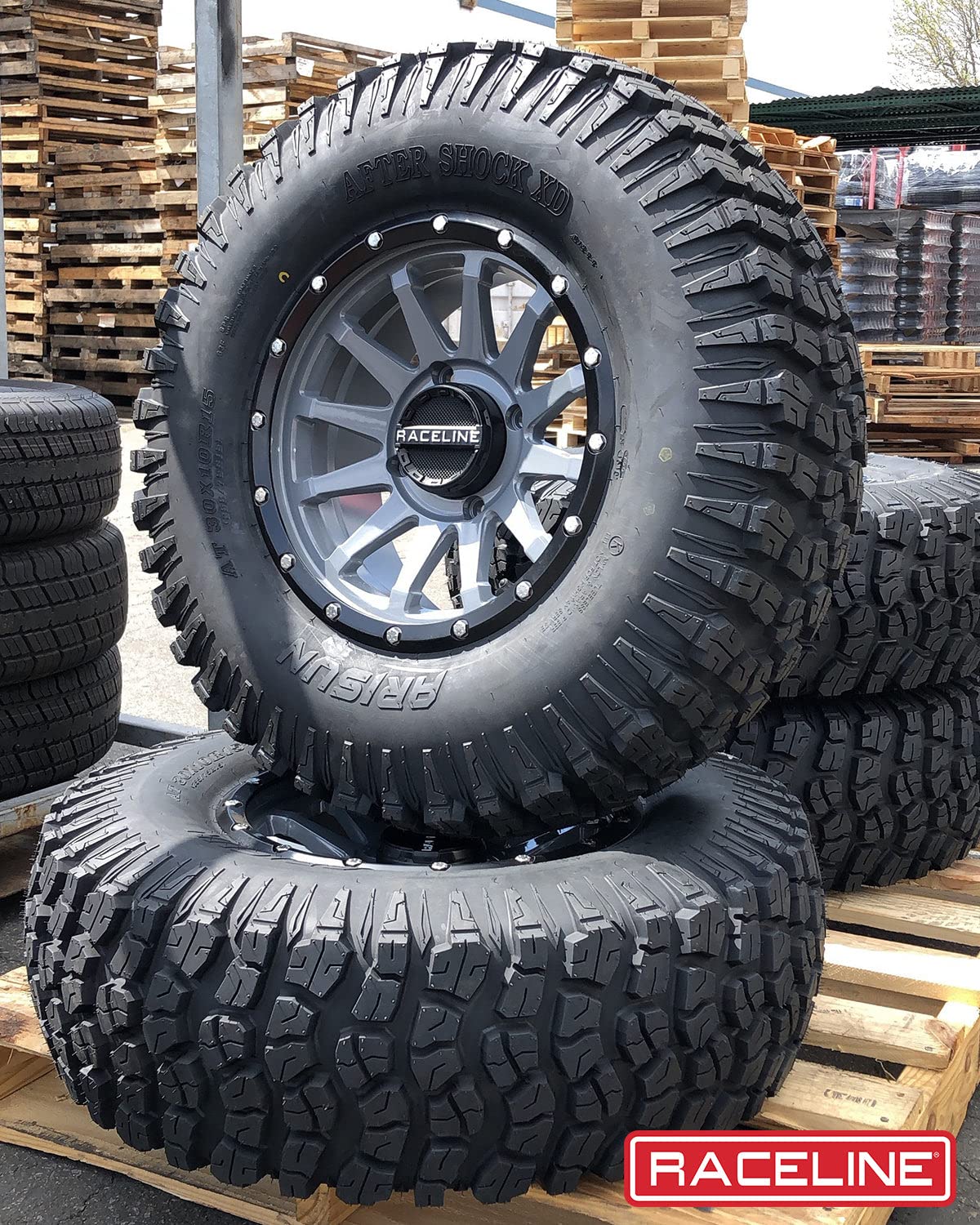 Raceline Wheels A95SG Trophy UTV/ATV Wheel - 14x7 Inches, 4x137 Bolt Pattern, 10mm Offset (4.39