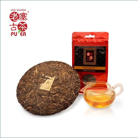 2009 Mt. Mengsong Raw PuEr Tea Cake - Arbor Tree Spring Harvest | Premium Aged Sheng PuErh Tea for Tea Ceremony, Gifting & Collection