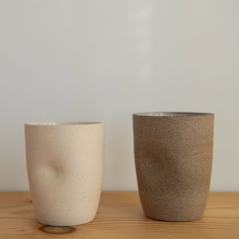 Handmade Artisan Ceramic Coffee Mug with Custom Imprint - Perfect for Home, Office & Gifts