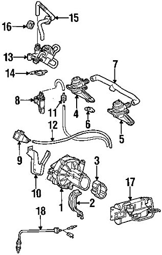 Mercedes-Benz 001 540 08 17 Oxygen Sensor - Compatible with Multiple Models - Improve Engine Performance & Fuel Efficiency - Perfect for Emissions Testing & Engine Diagnostics
