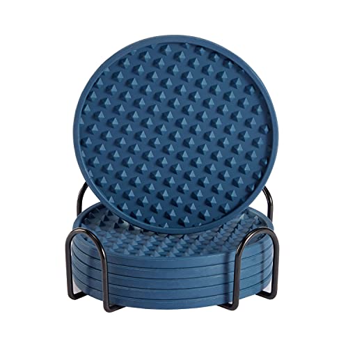6 Pack Royal Blue With Holder