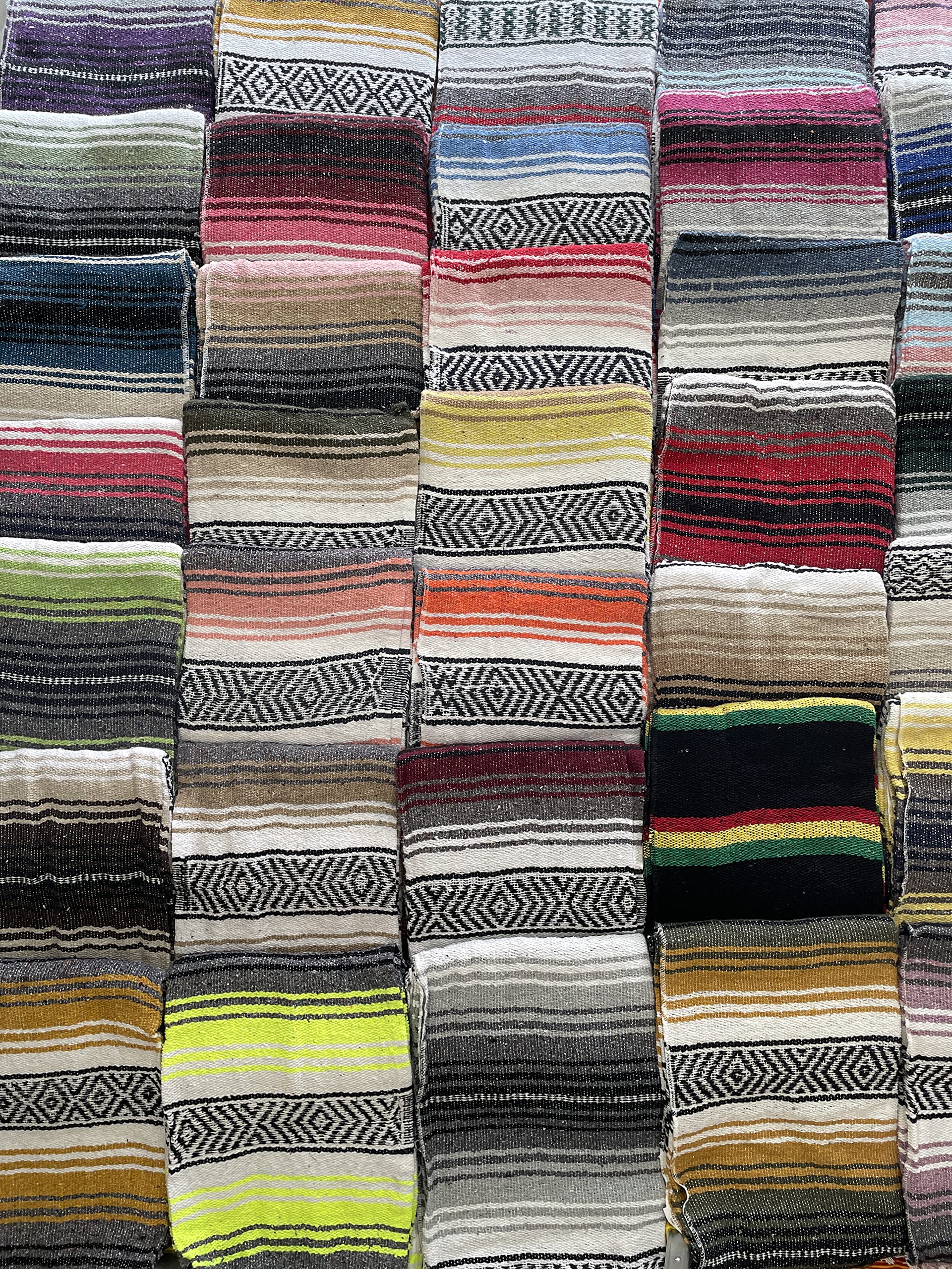 Authentic Mexican Baja Blanket - Soft Falsa Yoga, Beach, Camping & Picnic Blanket - Versatile Throw for Car, Home & Outdoor Use (Red) | Perfect for Beach Days, Camping Trips & Cozy Home Decor
