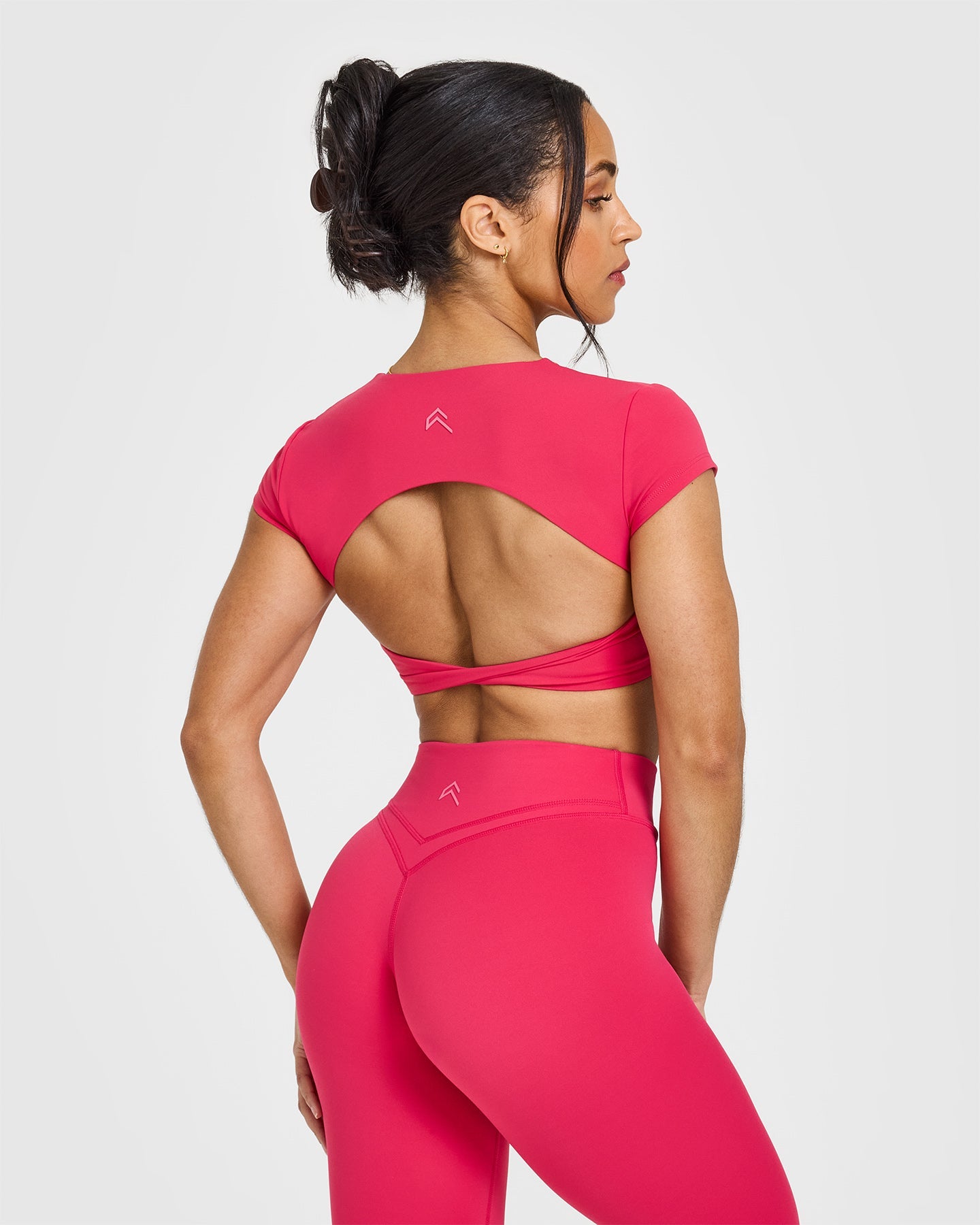 Trendy Twist Front Short Sleeve Crop Top for Women | Flattering Berry Bloom Print | Perfect for Summer Outfits, Beach Vacations & Casual Wear
