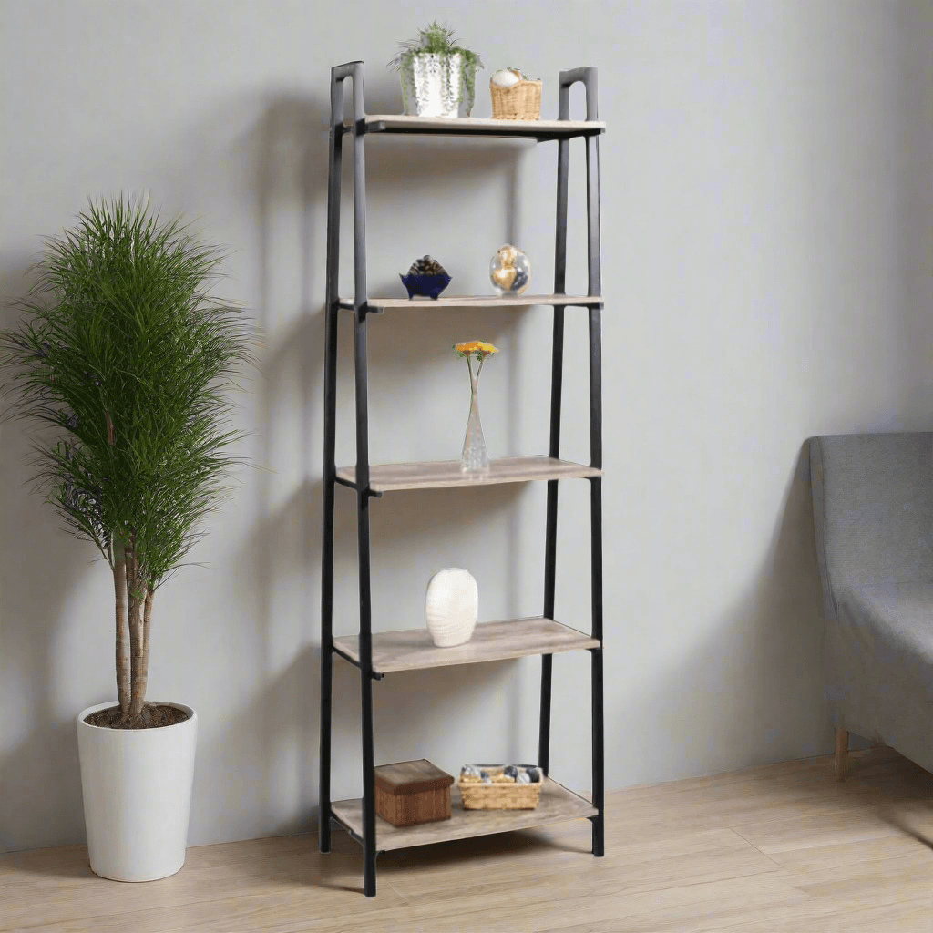 Fenwick II Display Unit & Bookshelf - Modern Wooden Shelf for Home Office, Living Room, Bedroom Storage & Decor
