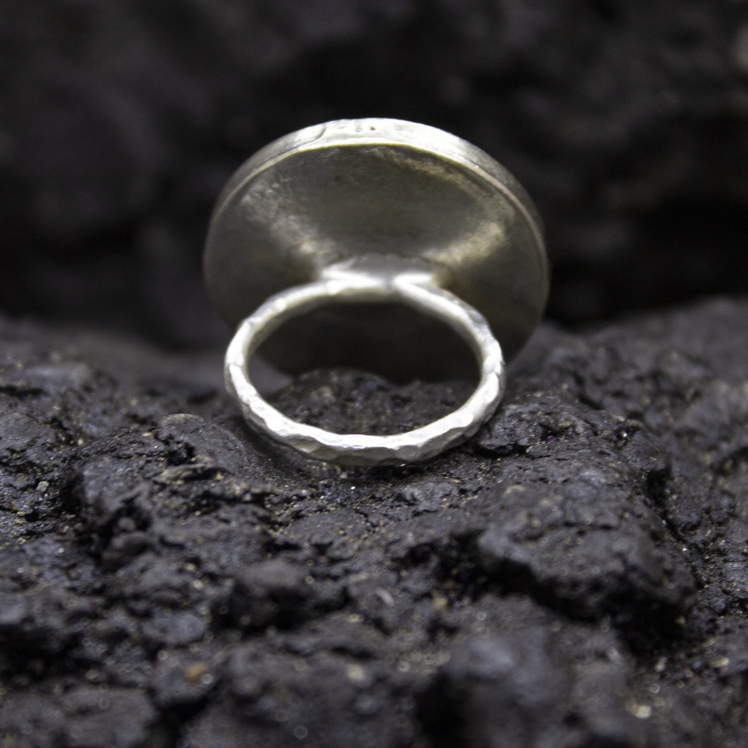 Greek Meander Black Onyx Ring - Handmade 925 Sterling Silver Eternity Key Ring | Ancient Roman Jewelry with Meander Symbol by Pellada | Perfect for Weddings, Anniversaries & Special Occasions