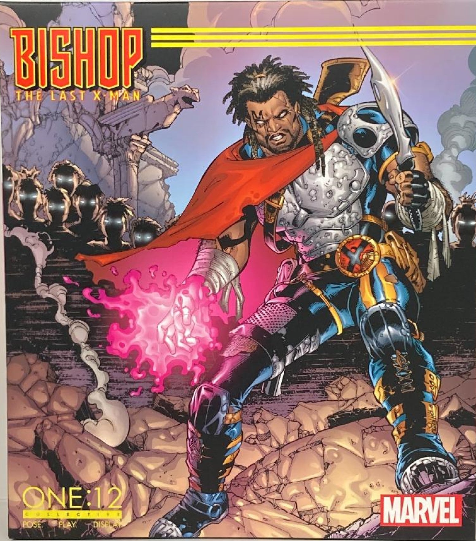 Mezco Bishop One:12 Collective Action Figure - Premium Collectible for Marvel X-Men Fans | Perfect for Display, Cosplay, and Comic Book Enthusiasts