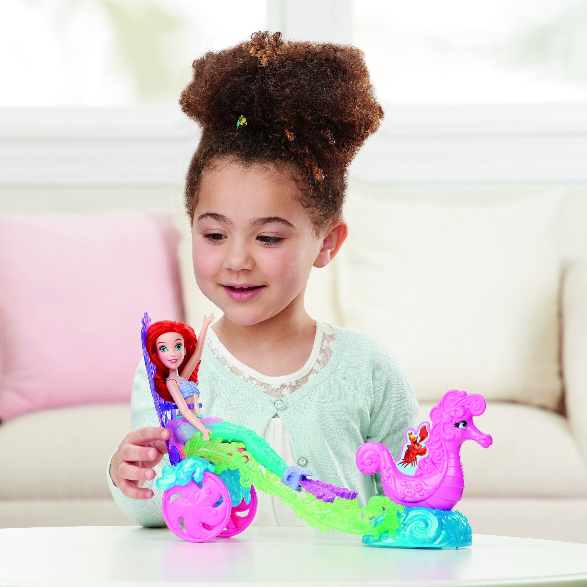 Disney Princess Under The Sea Carriage Fashion Doll - Ariel The Little Mermaid Collectible Toy for Kids, Birthday Gift & Playtime Fun