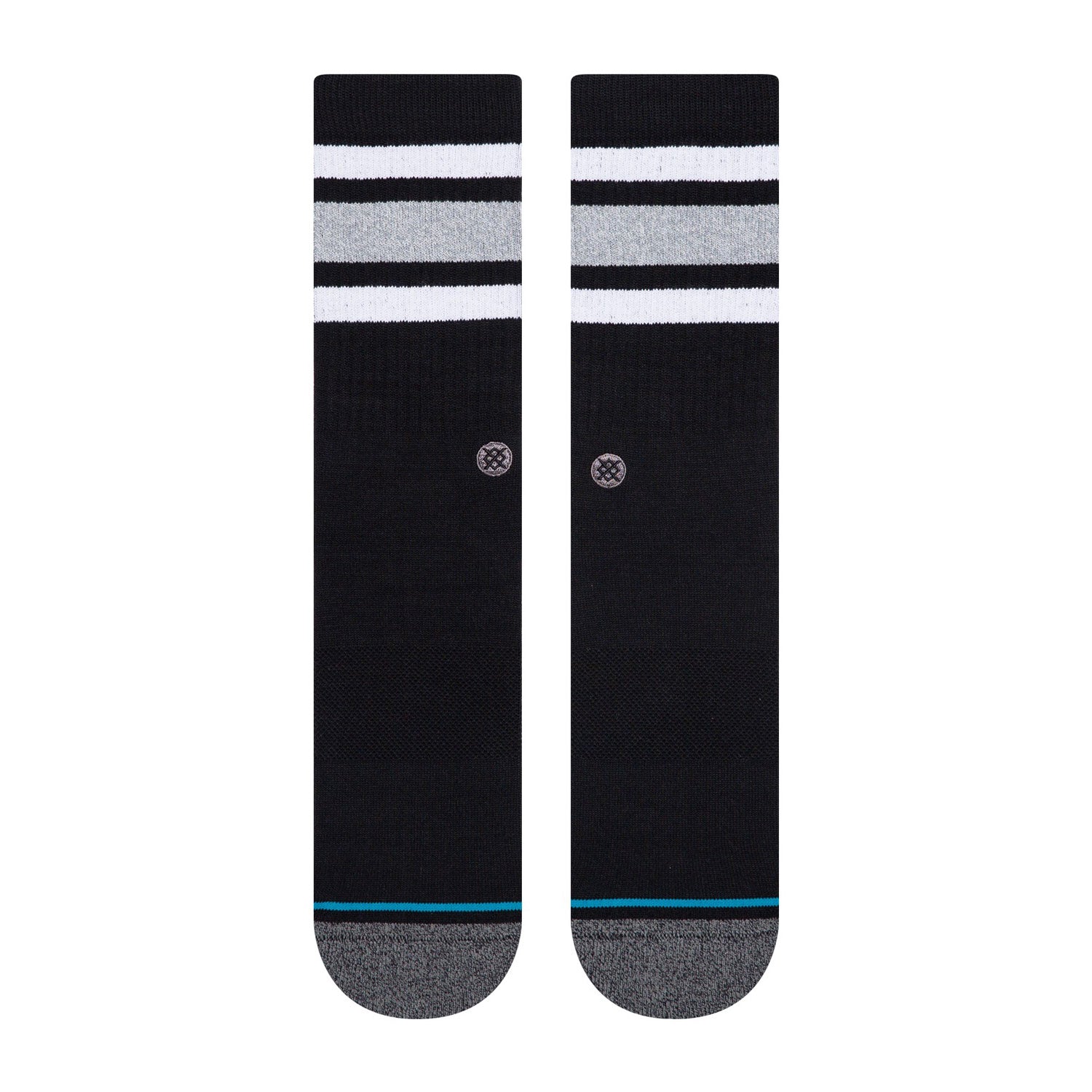 Premium Black Adult Crew Socks - Boyd ST Comfortable Cotton Socks for Men & Women - Perfect for Work, Sports & Everyday Wear