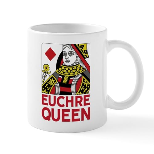 White - Euchre Queen Mugs