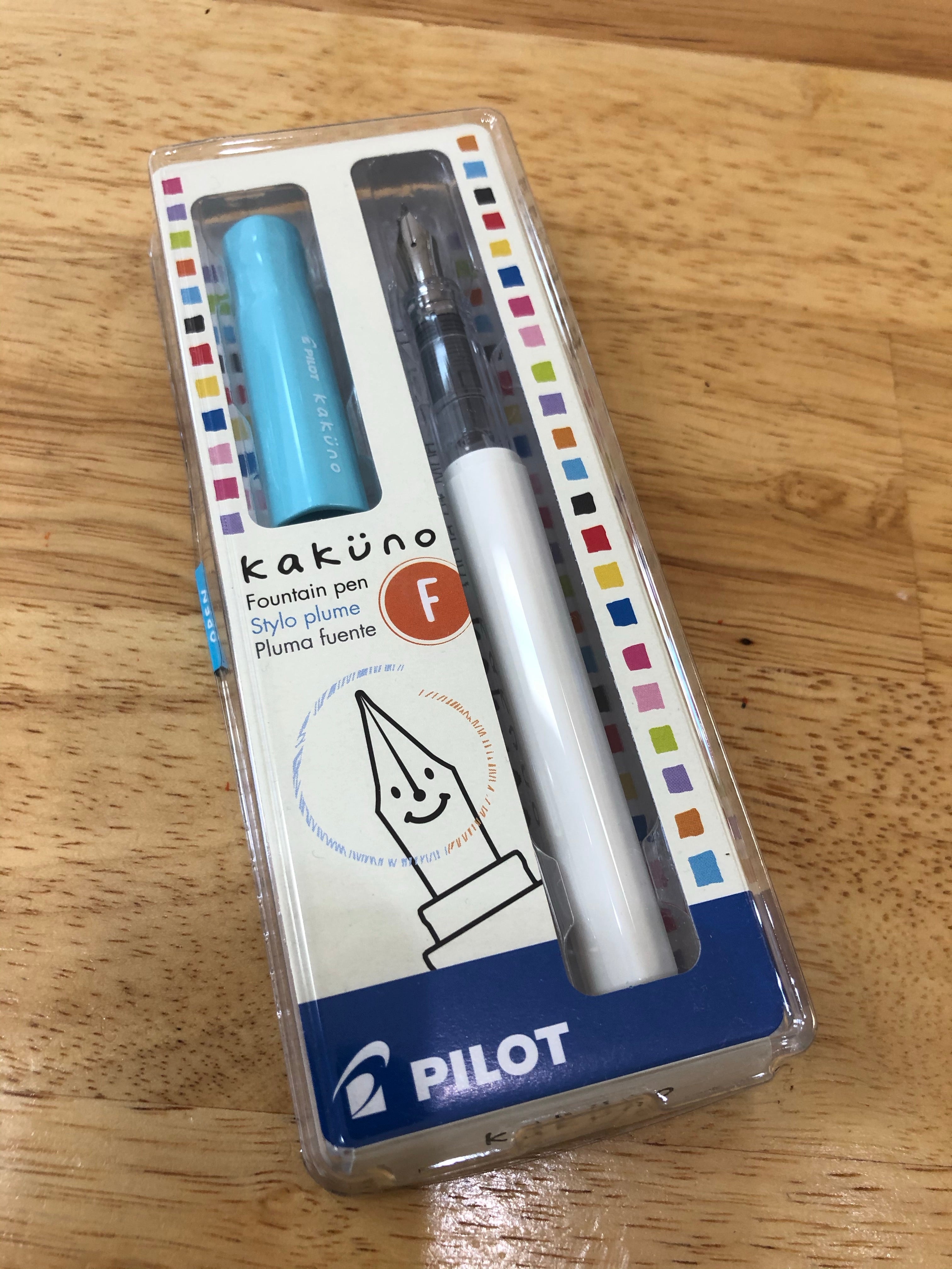 Pilot Kakuno Fountain Pen Set - Smooth Writing Fine Nib for Students & Professionals - Perfect for Note Taking, Journaling & Calligraphy