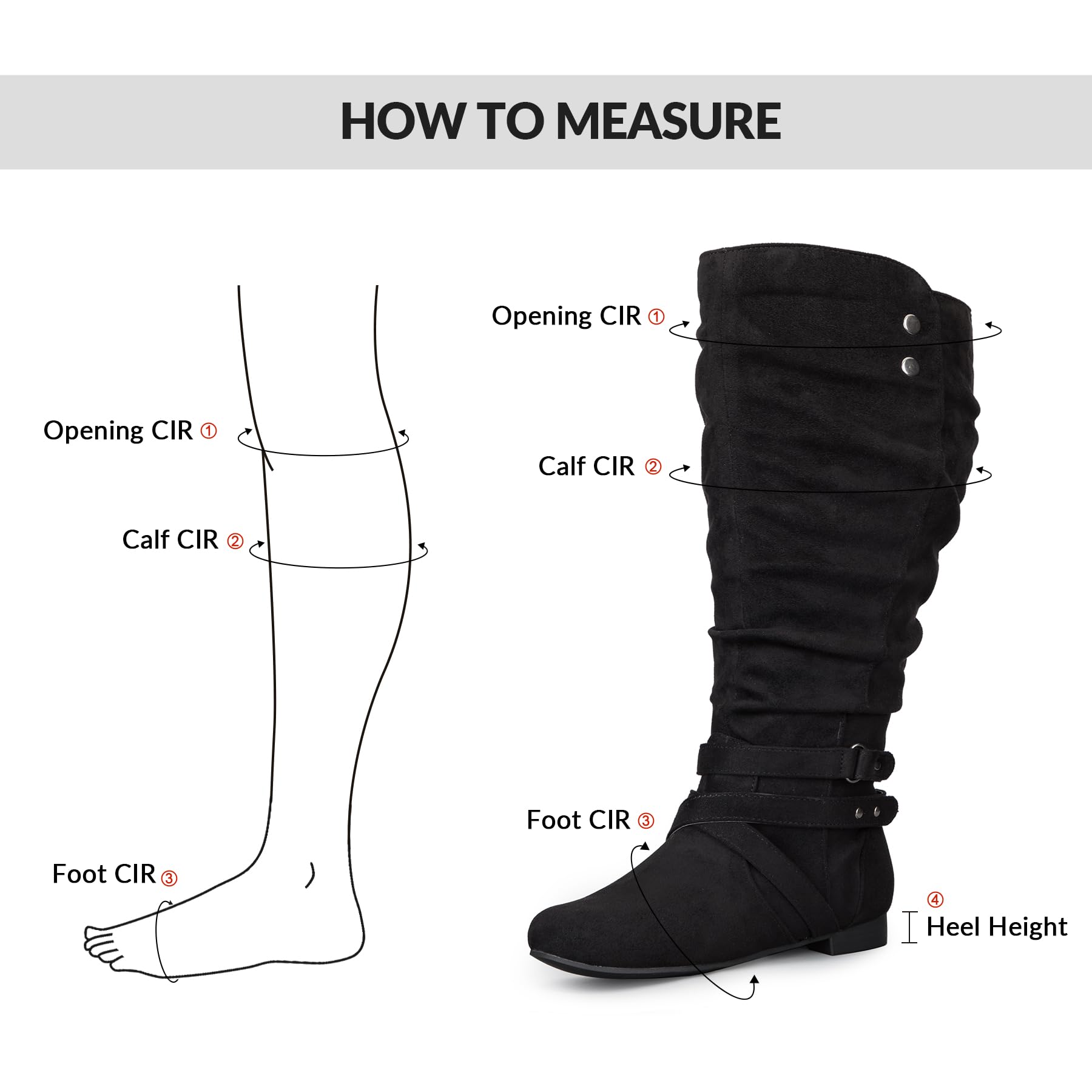 MySoft Women's Wide & Extra Wide Calf Knee High Boots - Flat Comfortable Tall Boots with Side Zippers for Work, Winter & Casual Outfits