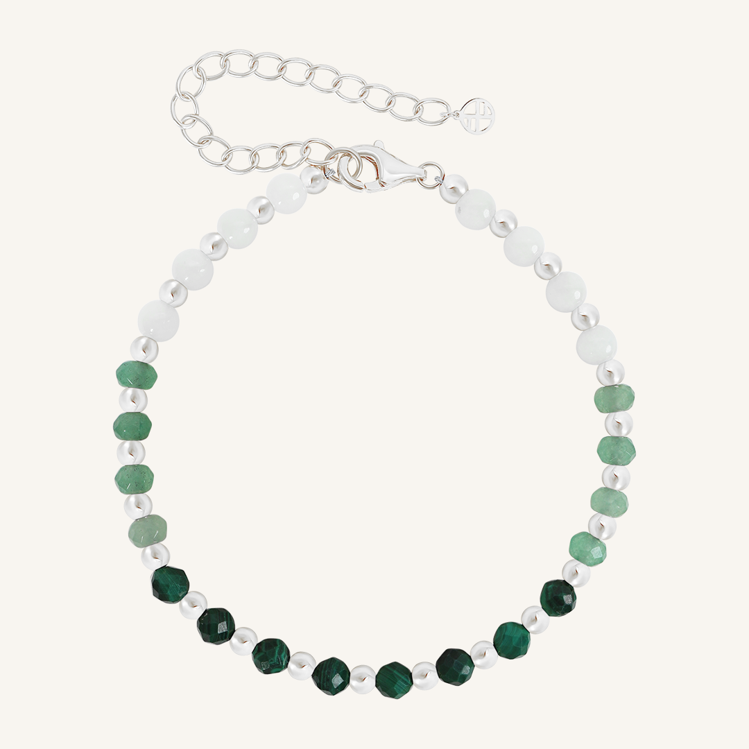 Malachite Ombre Bracelet - Stone of Transformation & Healing Crystal Jewelry for Women - Perfect for Meditation, Energy Work & Spiritual Gifts