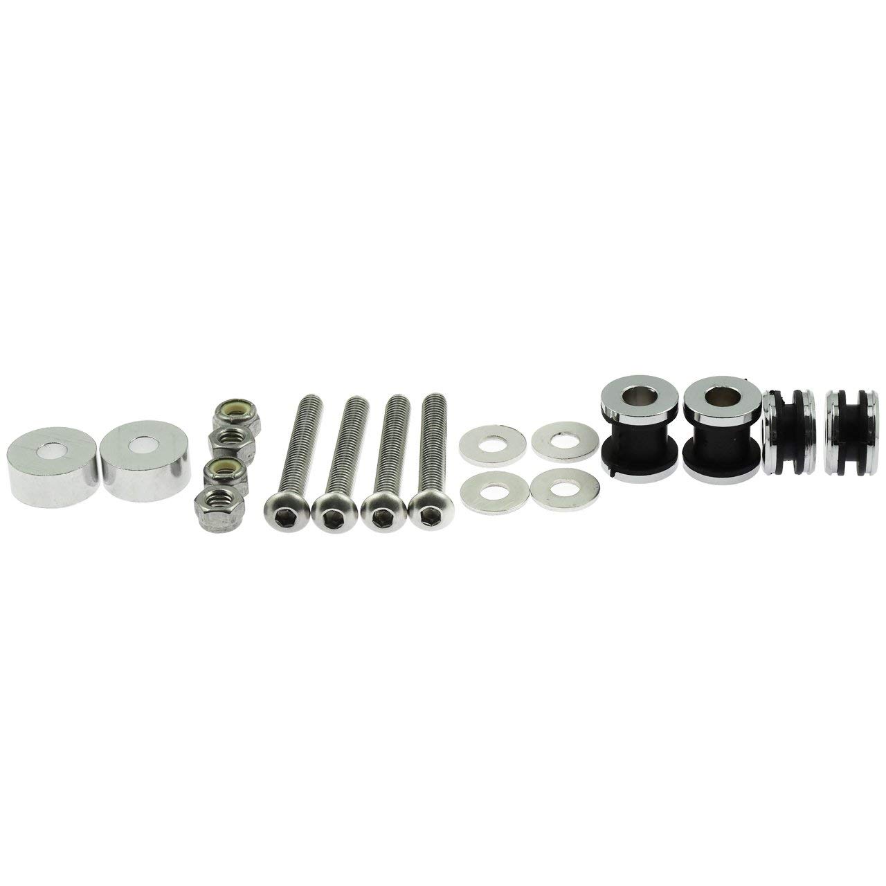 Quick Release Luggage Rack & Sissy Bar Docking Hardware Kit for Harley Davidson Touring FLSTC FXSTSB FXSTS FXSTC FLSTF FXST FXSTB FLSTN (1984-2020) - Easy Motorcycle Storage Solution for Road Trips & Daily Commuting