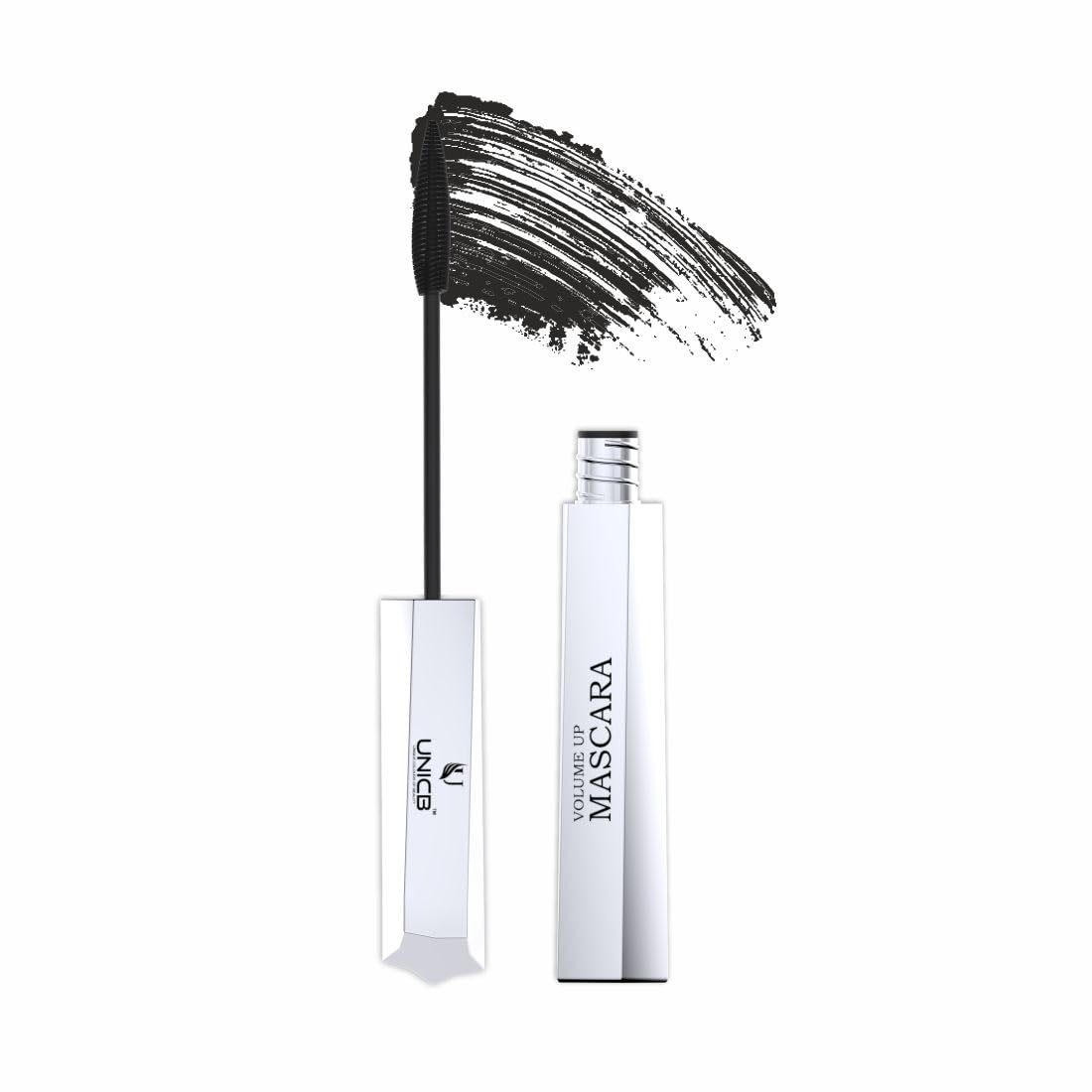 UNICB Volumizing Waterproof Black Mascara - 10ml | Highly Pigmented, Long-Lasting, Smudge-Proof & Lightweight | Curling & Lengthening Mascara for Dramatic Lashes | Perfect for Daily Wear, Parties & Special Occasions
