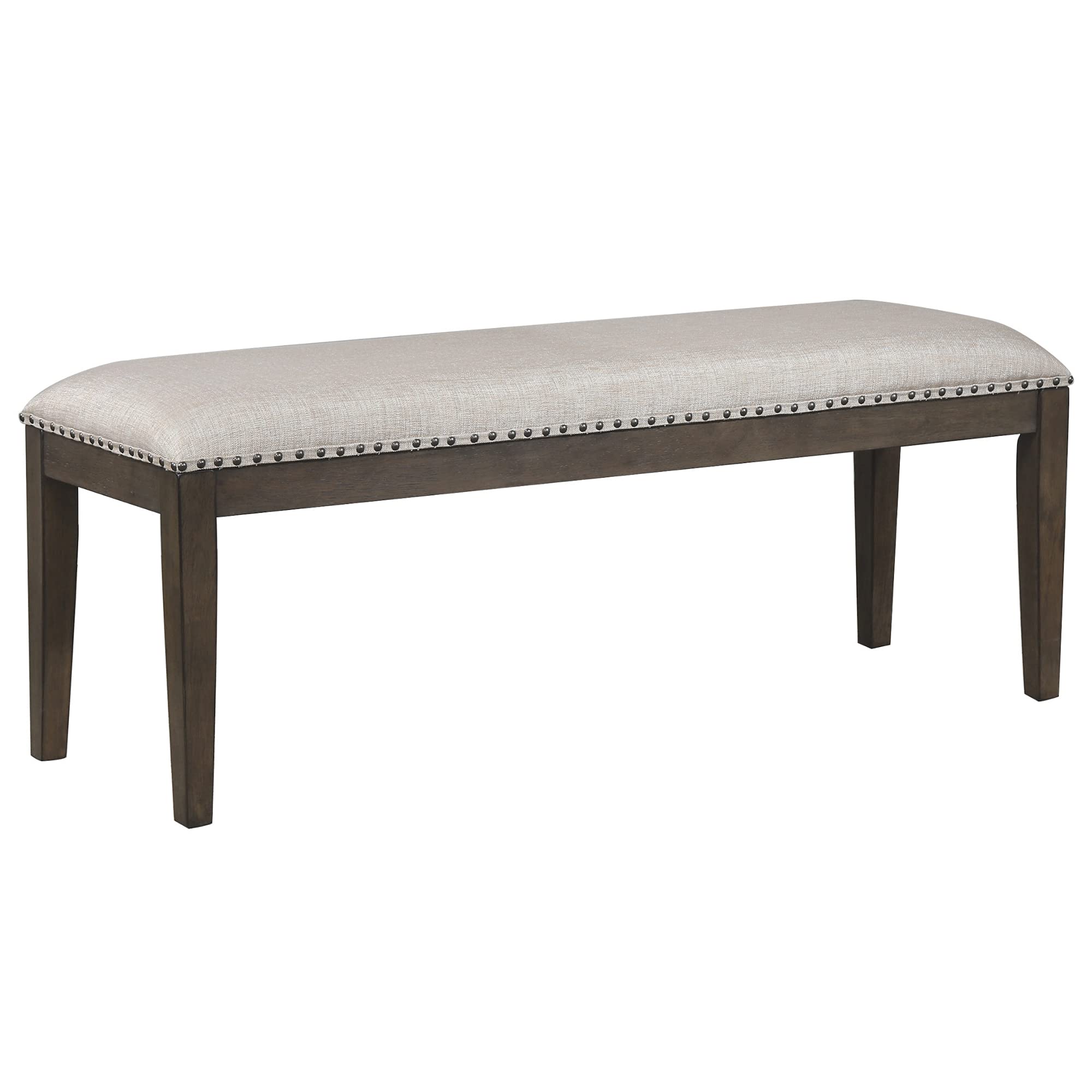Sunset Trading Cali Bench - Gray Brown Outdoor Patio Bench for Garden, Porch, and Backyard Relaxation