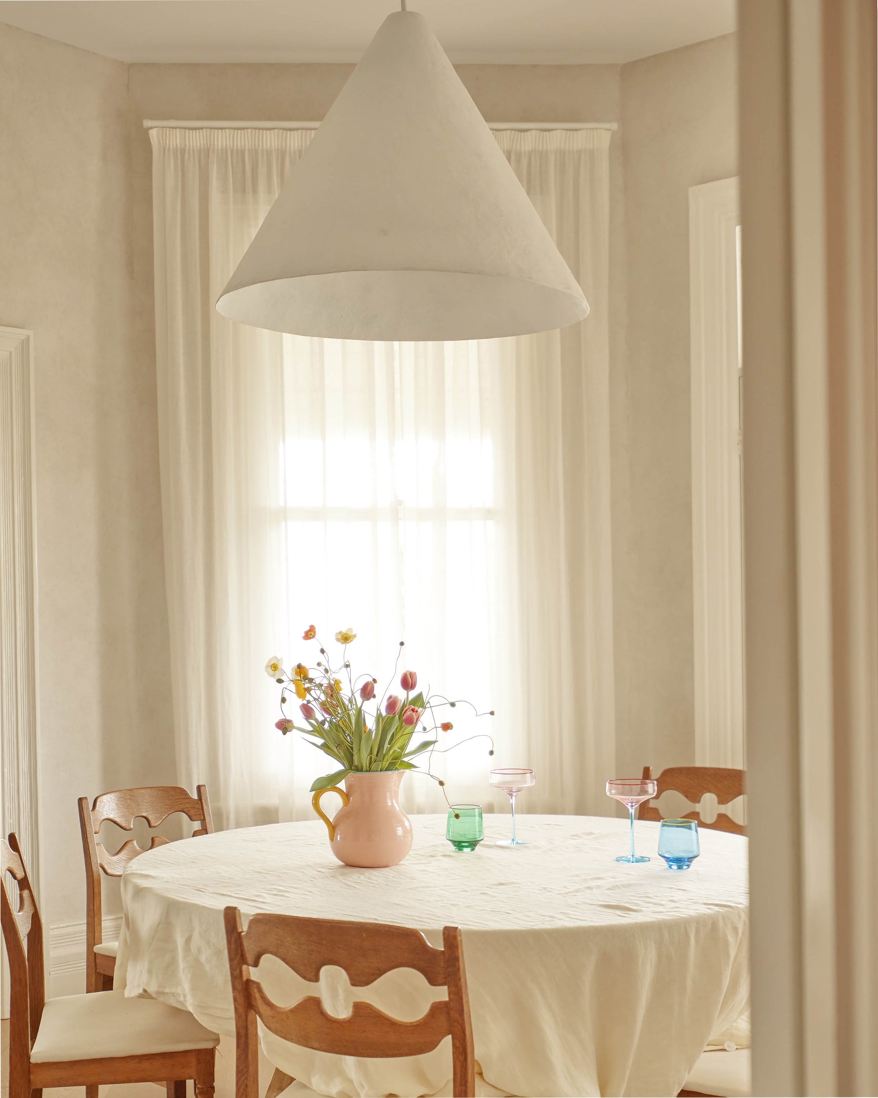 Premium Cloud Dancer Linen Tablecloth - Elegant & Durable 100% Linen Fabric for Dining, Parties & Home Decor