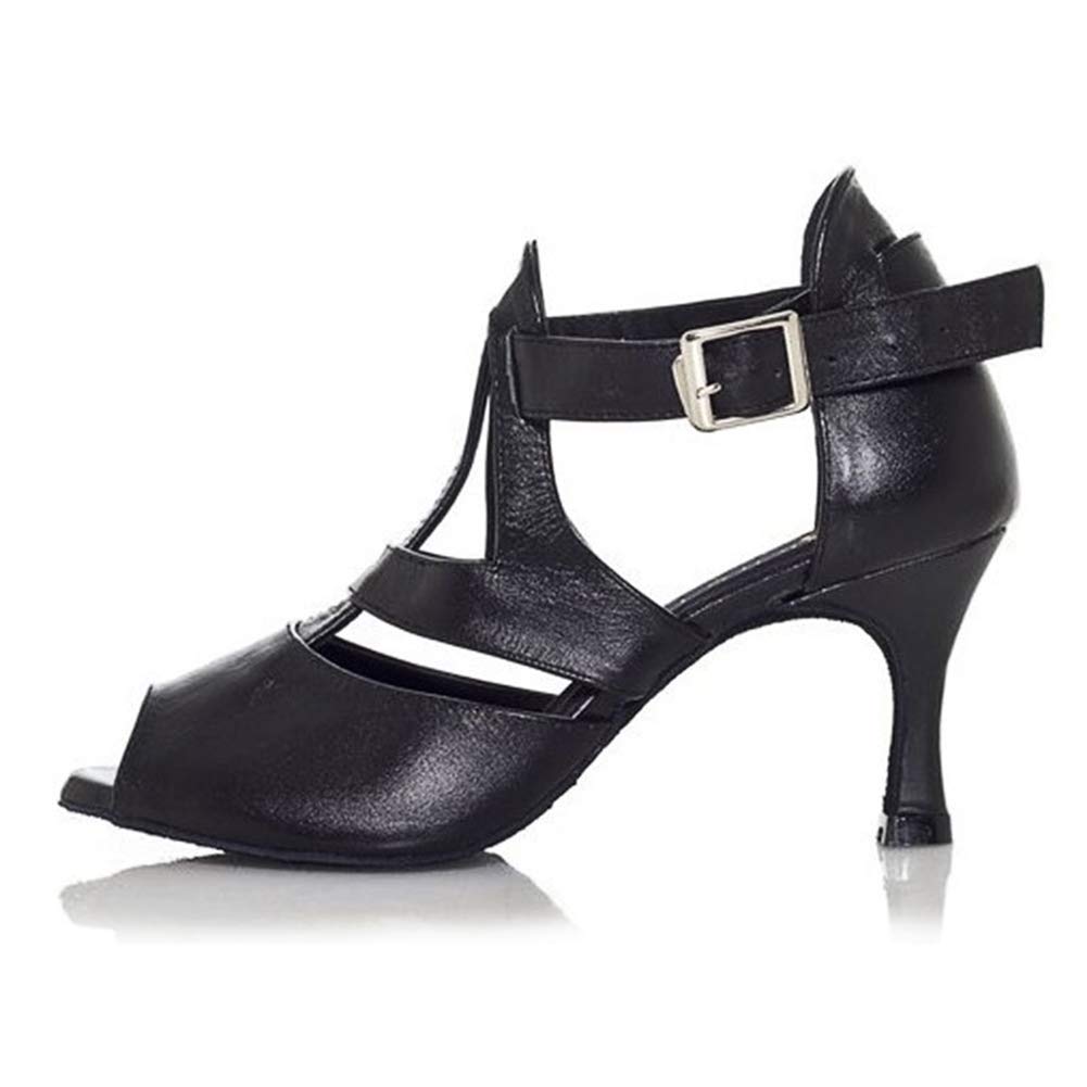 Hipposeus Women's Latin Dance Shoes - Professional Ballroom Salsa Tango Performance Shoes with High Heel (Model 6174) - Perfect for Dance Parties, Competitions & Practice Sessions