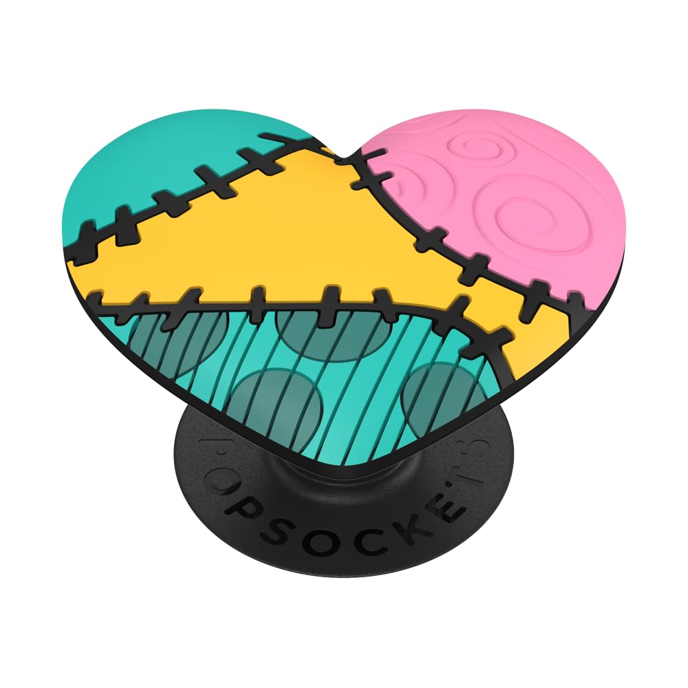 POPSOCKETS Nightmare Before Christmas Phone Grip with Expanding Kickstand - PopOut Sally's Heart Design for Secure Hold & Hands-Free Viewing, Perfect for Phones, Tablets & Laptops