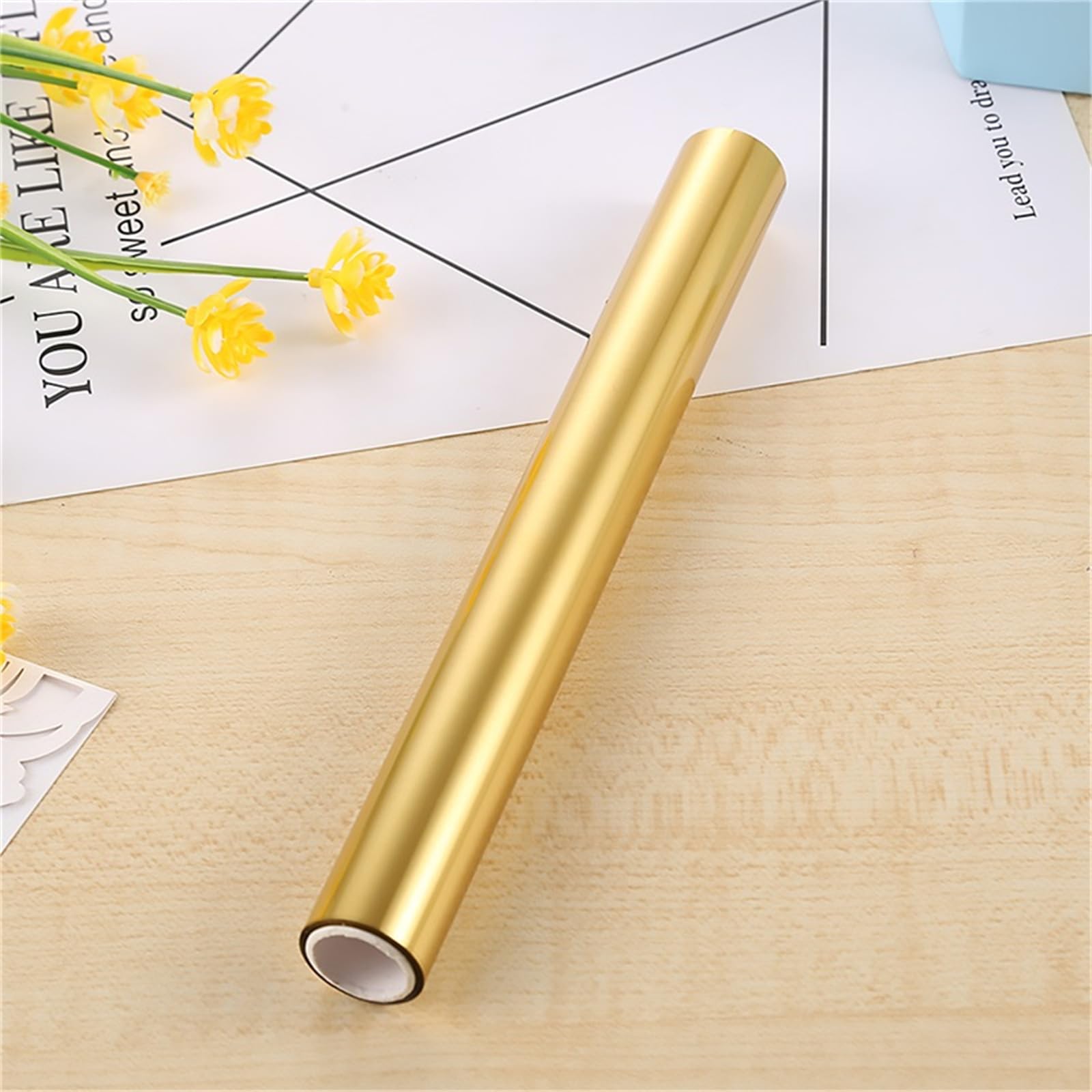 Briartw Toner Reactive Foil - 6 Rolls (16.4ft x 7.6in) for Laser Printer & Laminator - Gold, Silver, Holographic Silver, Light Gold, Matte Gold, Black Transfer Foil Paper - Perfect for DIY Craft, Scrapbooking, Card Making & Gift Wrapping