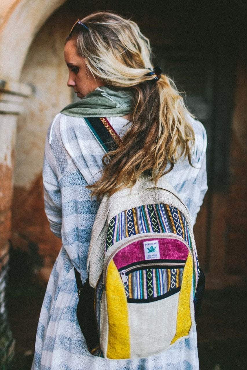 Durable Hemp Nepali Backpack - Eco-Friendly & Stylish Travel Bag for Hiking, Camping & Daily Use