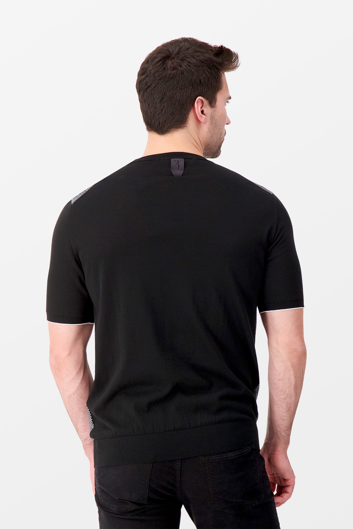 Billionaire Black SS Crest Round Neck Pullover - Stylish Casual Men's Sweatshirt for Everyday Wear & Street Fashion